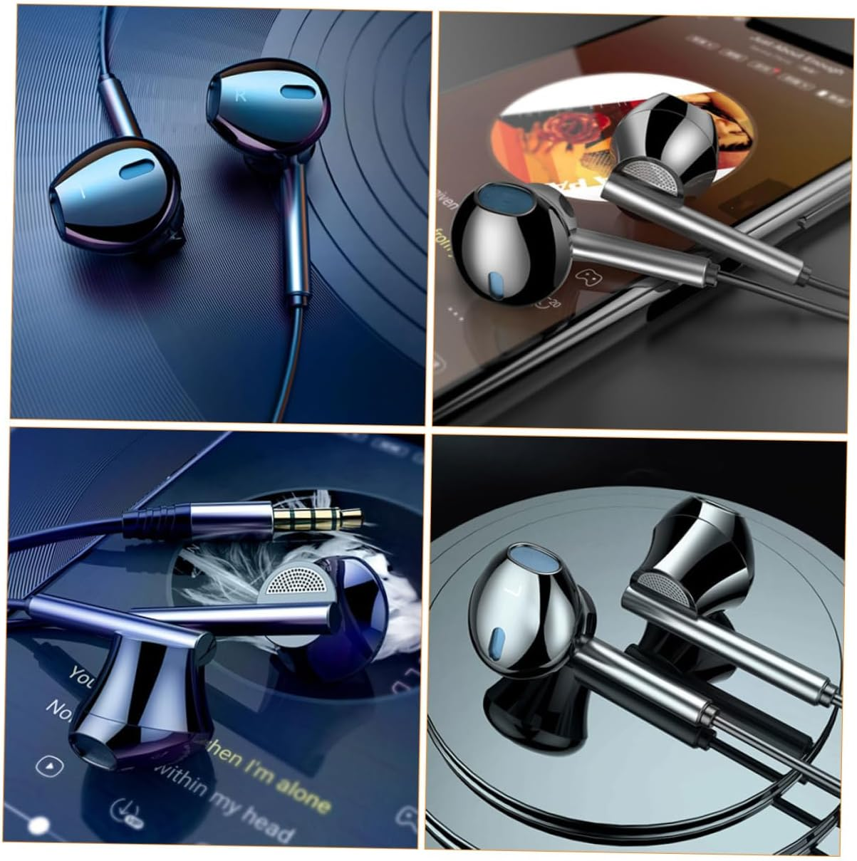 LABRIMP Gaming Headphones Microphone Heavy Bass Compatible In-Ear Earbuds Comfortable Silicone for Gamers image number 1