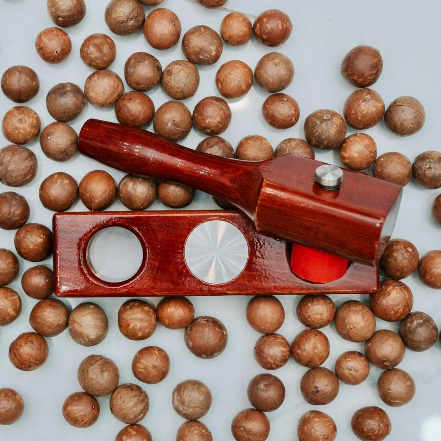 Nut Cracker - Eat Fresh Cracked Macadamia Nuts with Your New Maccawakka Nut Cracking Tool image number 3
