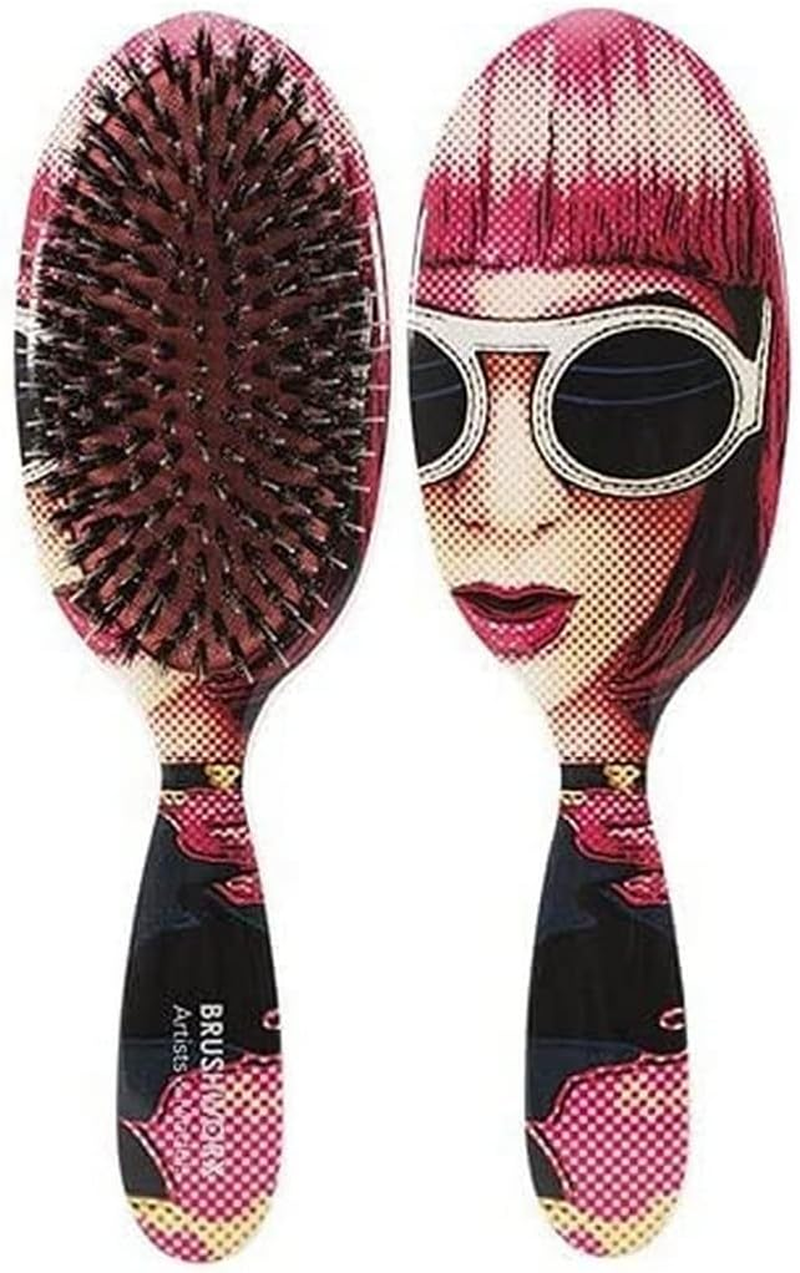 Brushworx Lady Ra-Ra Oval Cushion Hair Brush, 1 Count