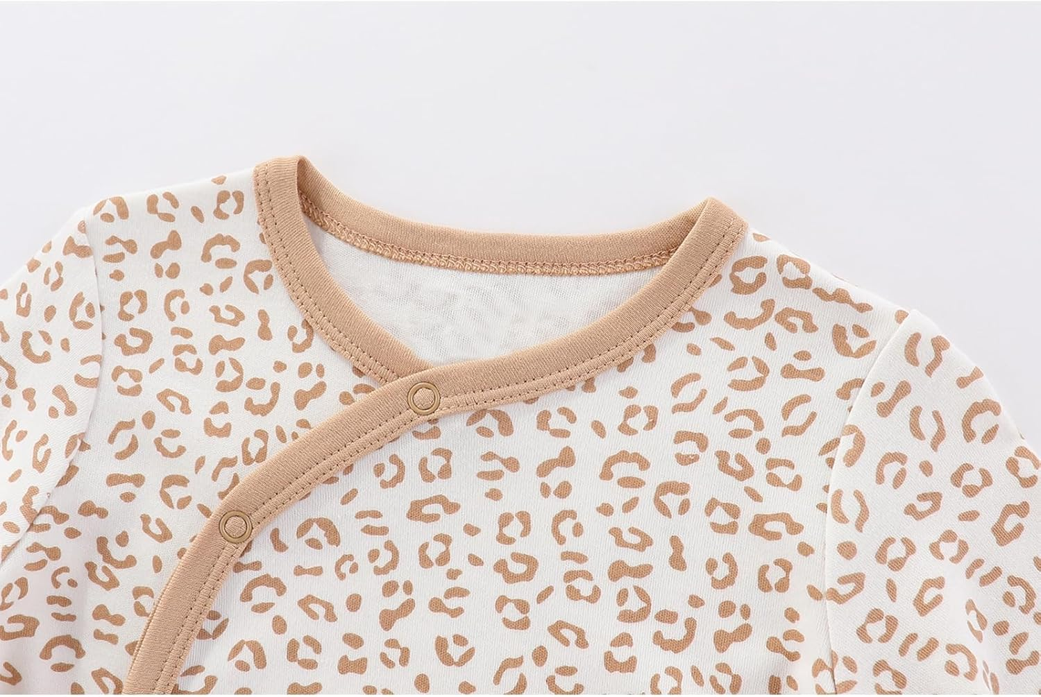 JELYLOVE Unisex Baby Boy Girl Footies Rompers Cotton Long Sleeve 3 Pack Infant Jumpsuits 0-12Months Babies' Outfits image number 5