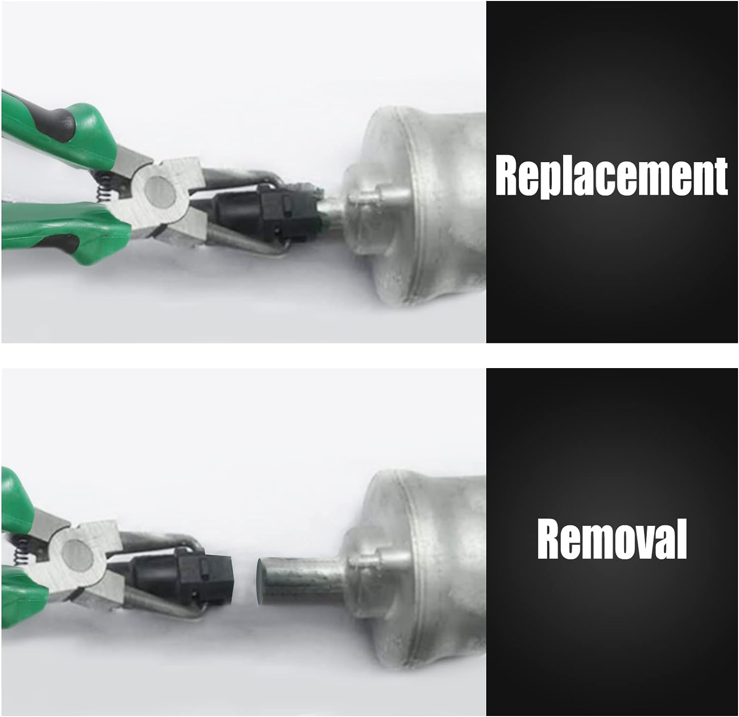 7 Inch Fuel Line Pliers - Filter Removal Tool with TPR Handles, In-Line Hose Pipe Clip Disconnect Pliers for Auto Maintenance