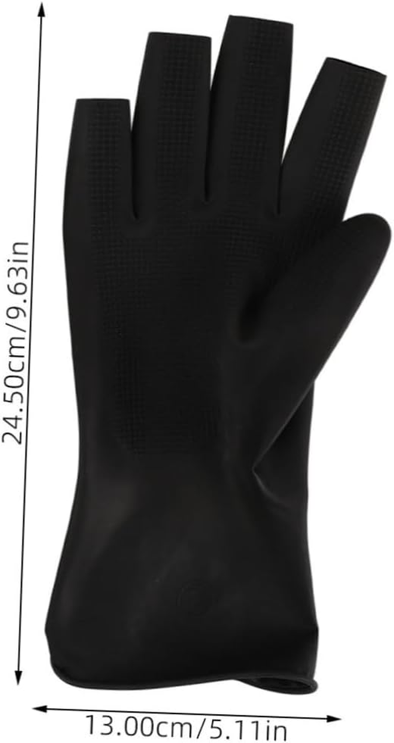 BELLIFFY Hair Washing Gloves of Salon Latex Gloves for Dyeing Styling and Cleaning Stylish Look image number 6