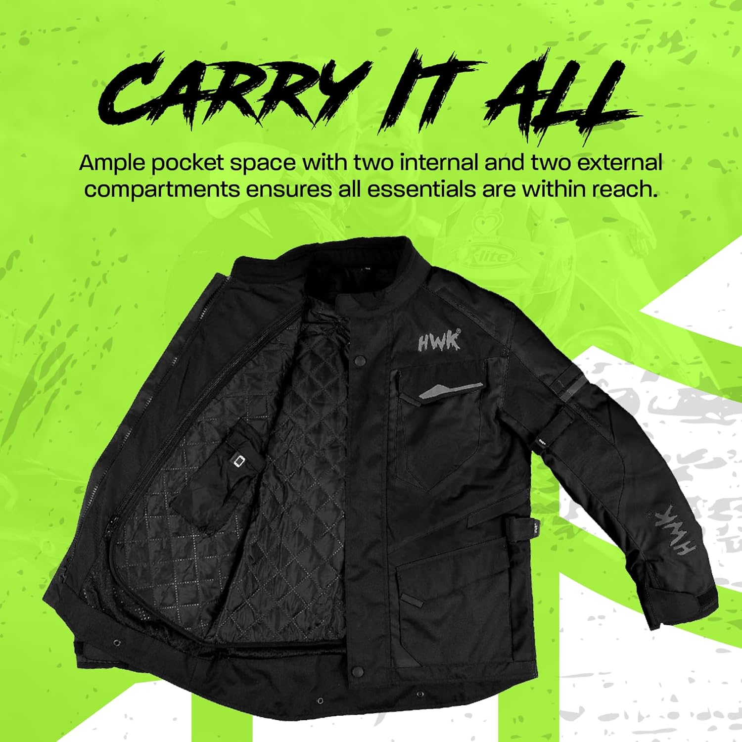 Adventure/Touring Motorcycle Jacket for Men Textile Motorbike CE Armored Waterproof Jackets ADV 4-Season image number 5