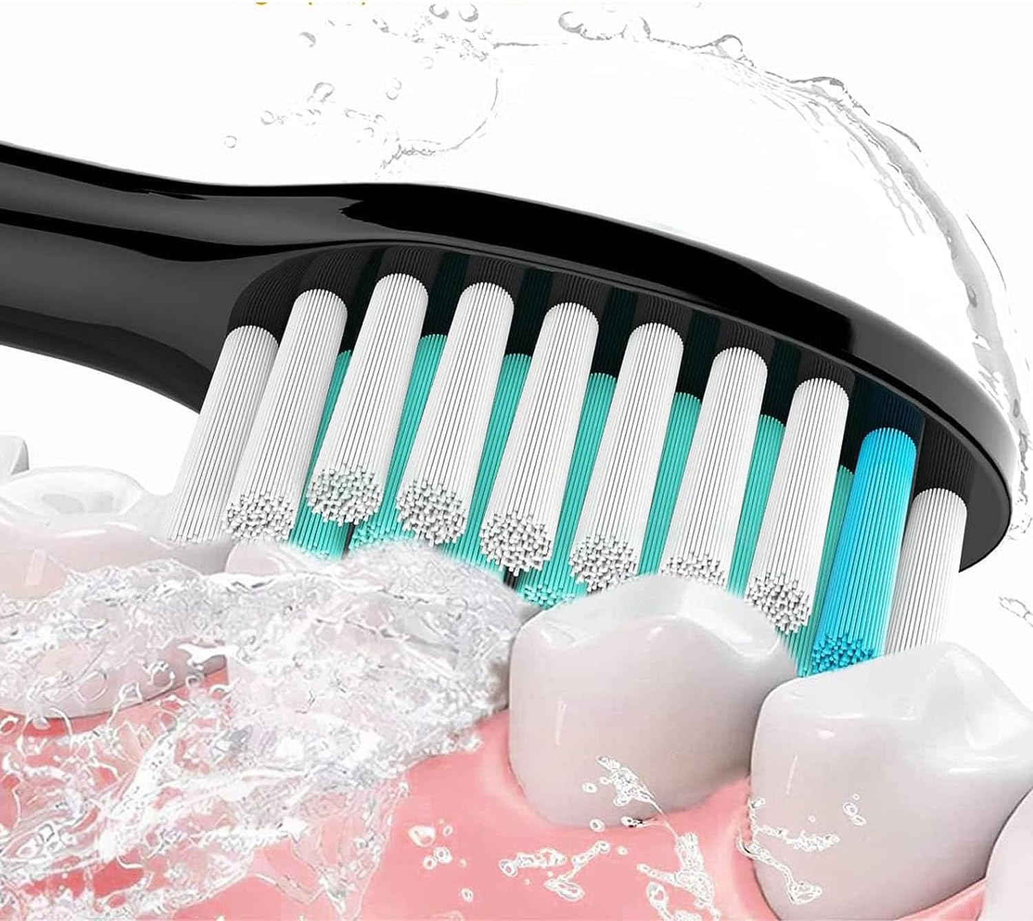 Replacement Toothbrush Heads Compatible with Philips Sonicare Protectiveclean 5100 4300 2100 9000, Diamond Brush Head for Optimal Clean, Standard (8-Pack) image number 2