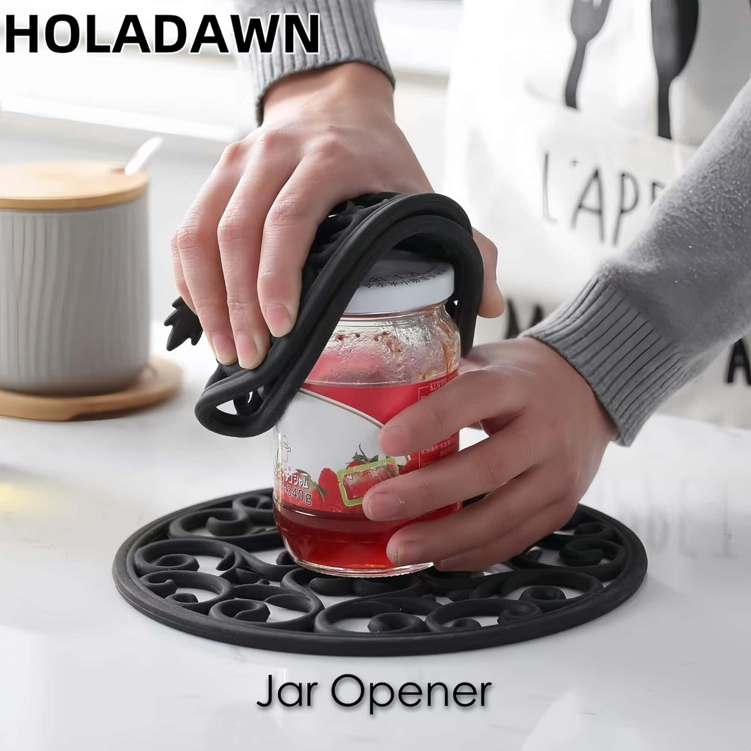 3Pcs Silicone Trivet Mat Set, Insulated Non-Slip Kitchen Counter & Table Pads for Hot Dishes, Pots, and Pans