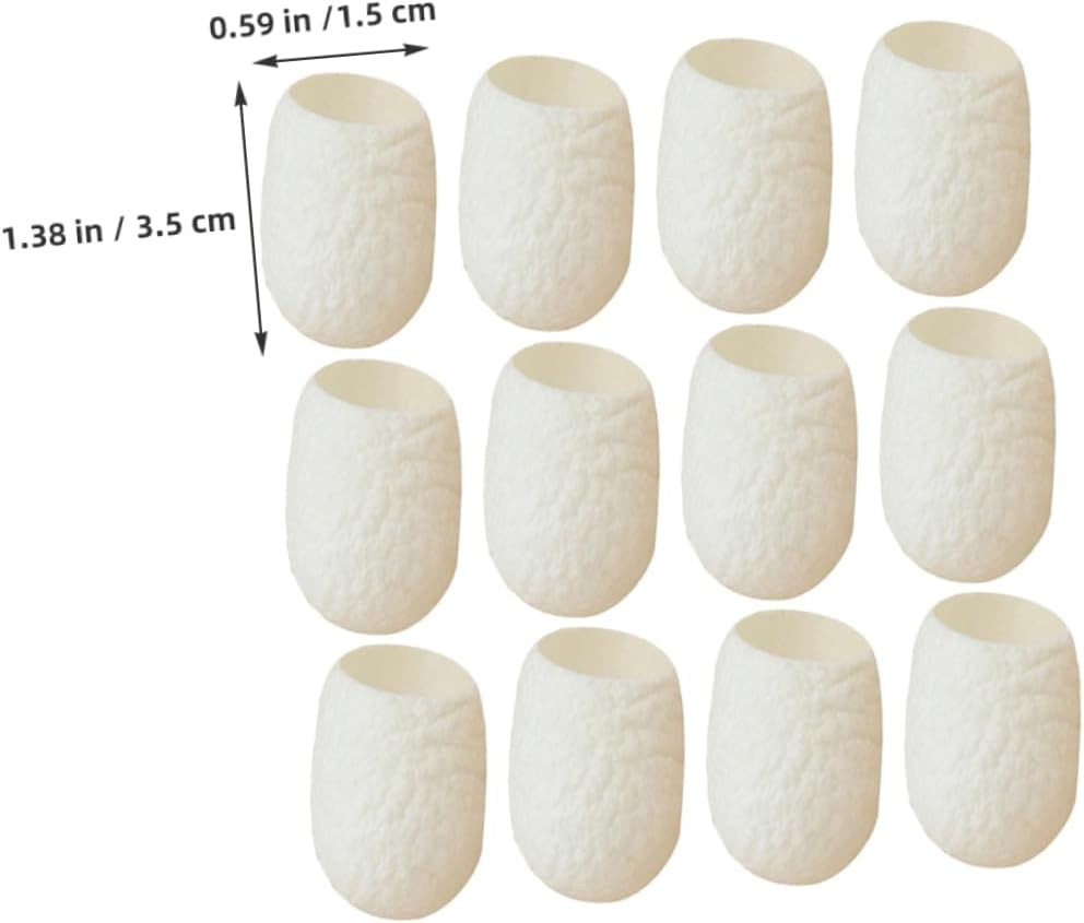 Healvian 20Pcs Silkworm Face Cleaning Supplies Exfoliating Balls Natural for Sensitive Skin image number 2