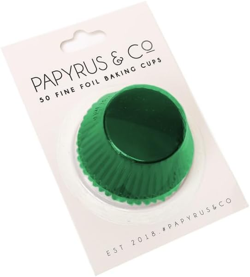Papyrus Medium Foil Baking Cup 50-Pieces, 44 Mm Size, Green image number 2