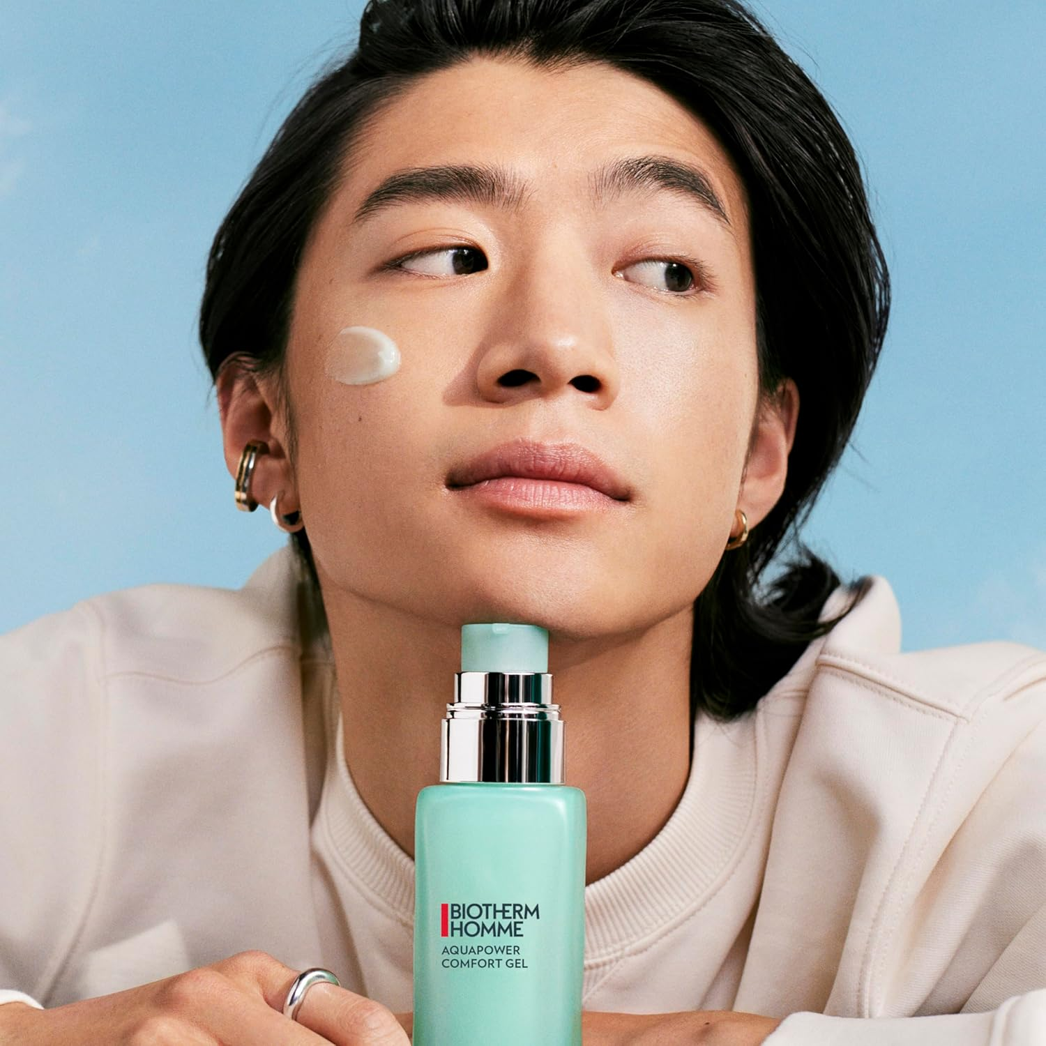 Biotherm Homme Aquapower Comfort Gel with Thermal Plankton and Oligo Minerals, Refreshing Face Gel for Men, Intensively Nourished Skin, 75 Ml image number 2