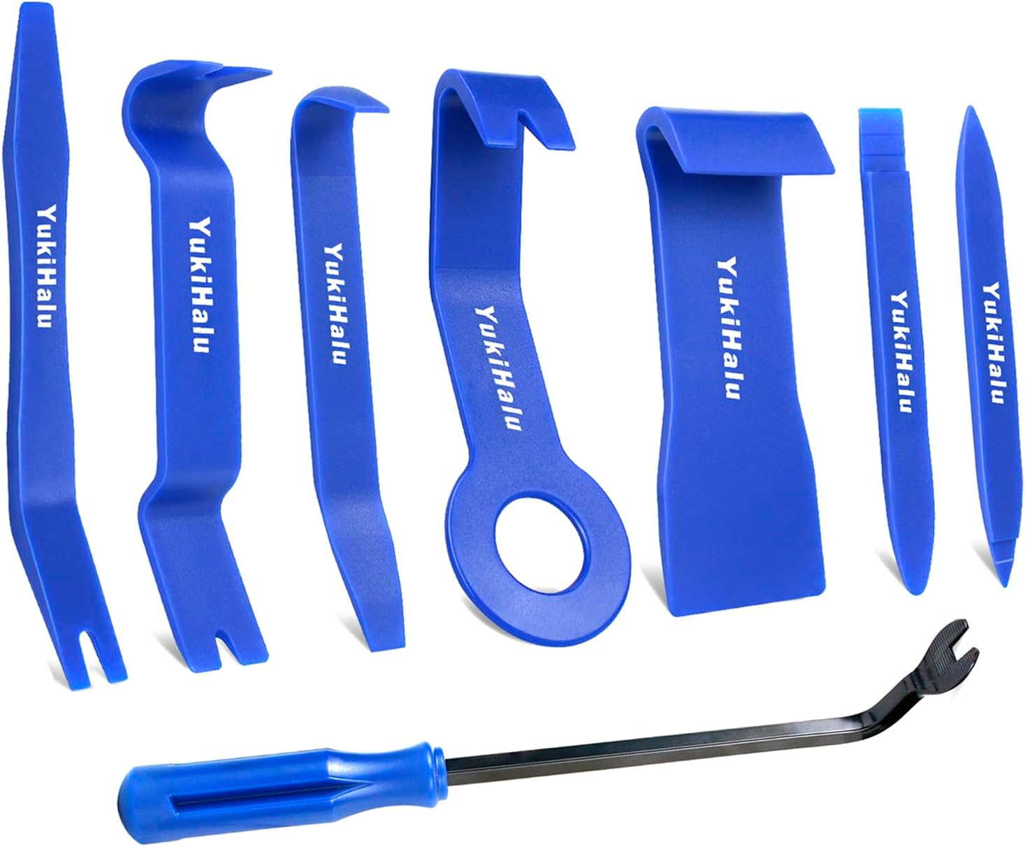 Yukihalu Car Trim Removal Tool Kit, No Scratch Pry Tool Kit, Auto Door Panel Removal Tool Set, for Fasteners/Car Clips/Rivets/Molding/Dashboards/Radio/Stereo System image number 2