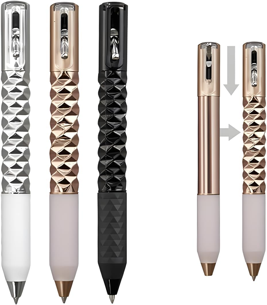 Geometric Deformation Gel Pens 0.5Mm,Shape Shifting Switchpen Retractable Anamorphic Quick Dry Neutral,For Writing and Drawing School Office Gifts 3Pcs. image number 3
