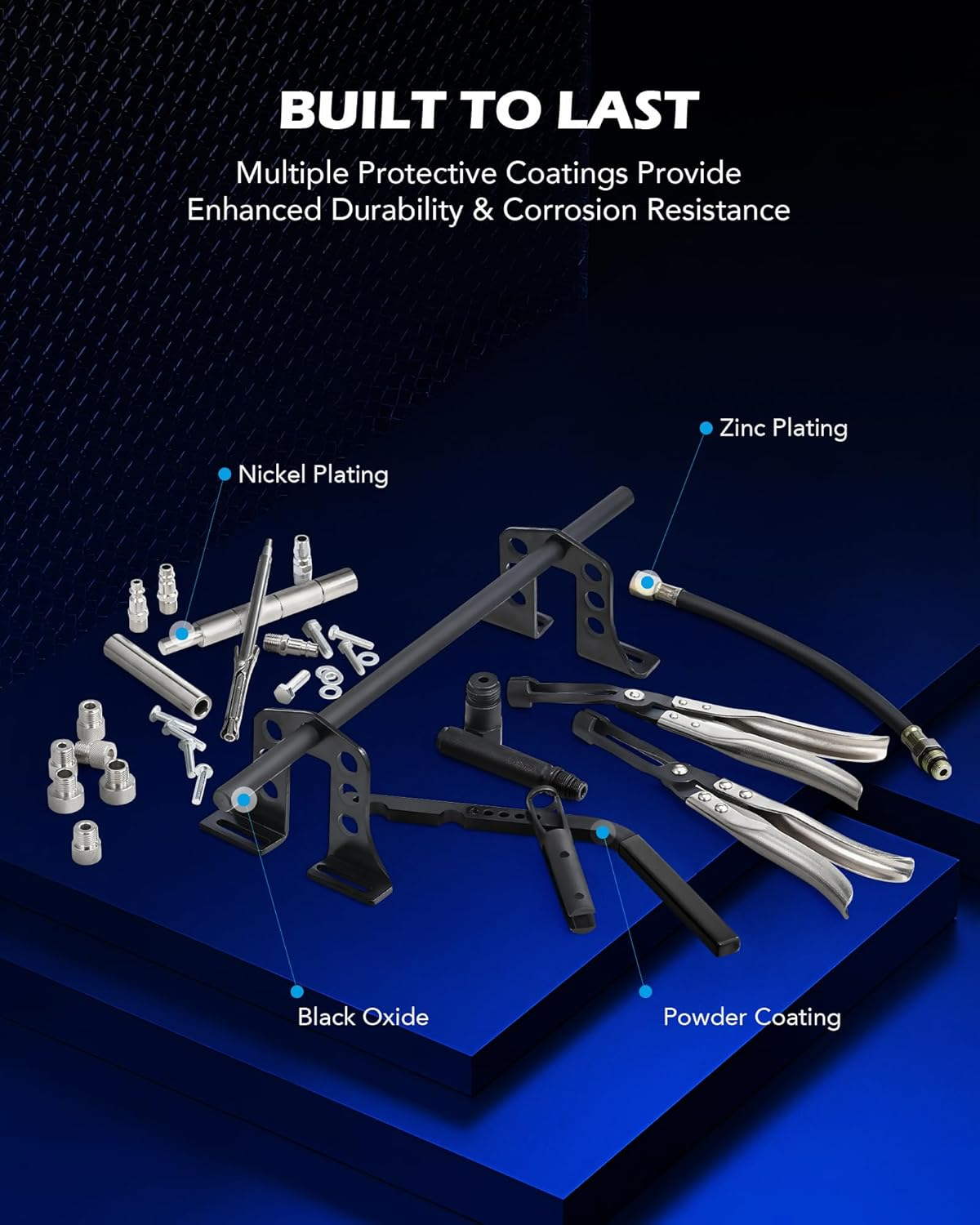 Orion Motor Tech Cylinder Head Service Set Tool Kit Valve Spring Compressor Removal Installer image number 2