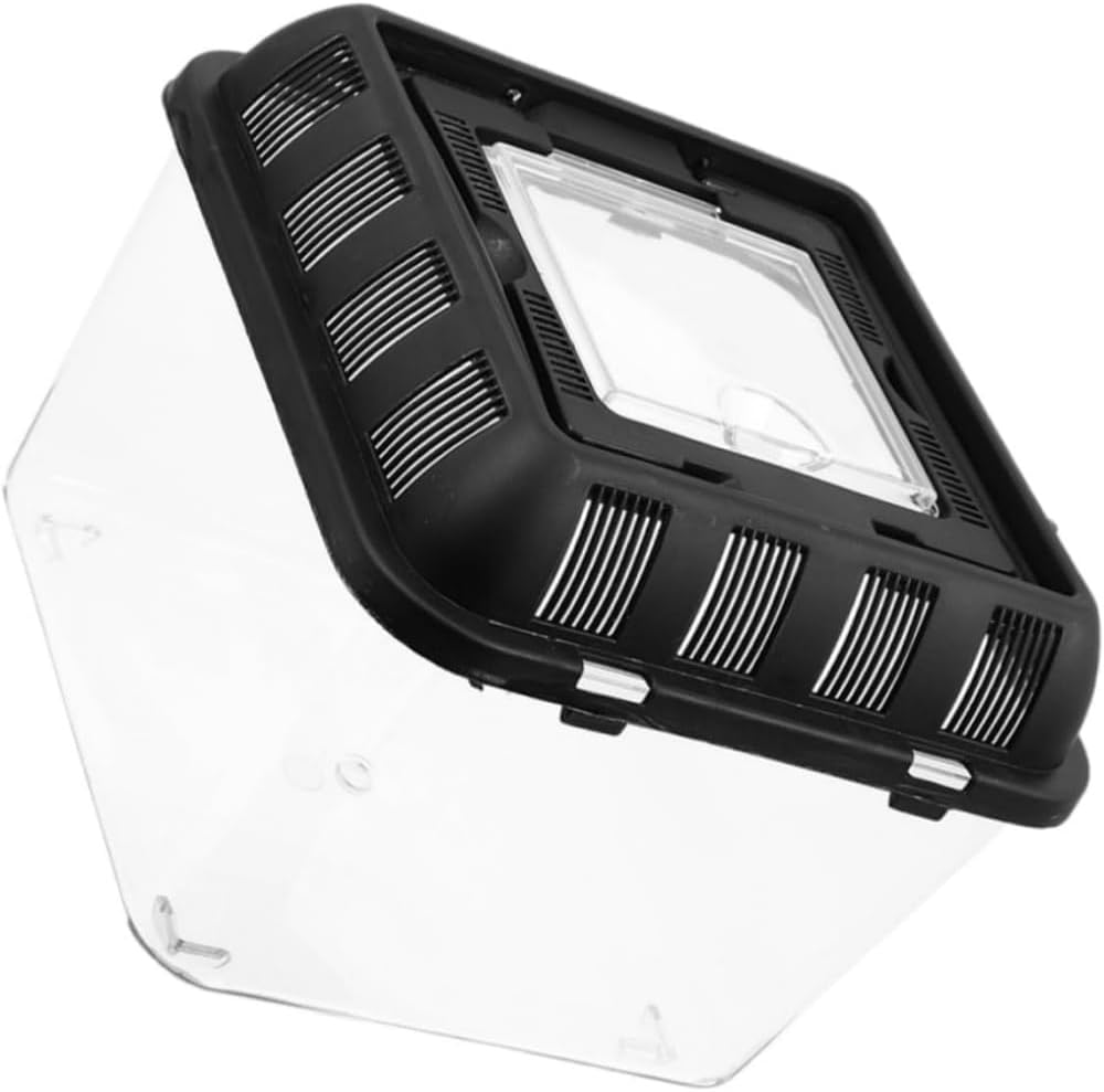 HIDOSNG 1 Box Small Pet Breeding Box Animal Spider Enclosure Turtle Tank Aquarium Hermit Crab Mini Home Turtle Habitat Container Tortoise Breeding Tank image number 2