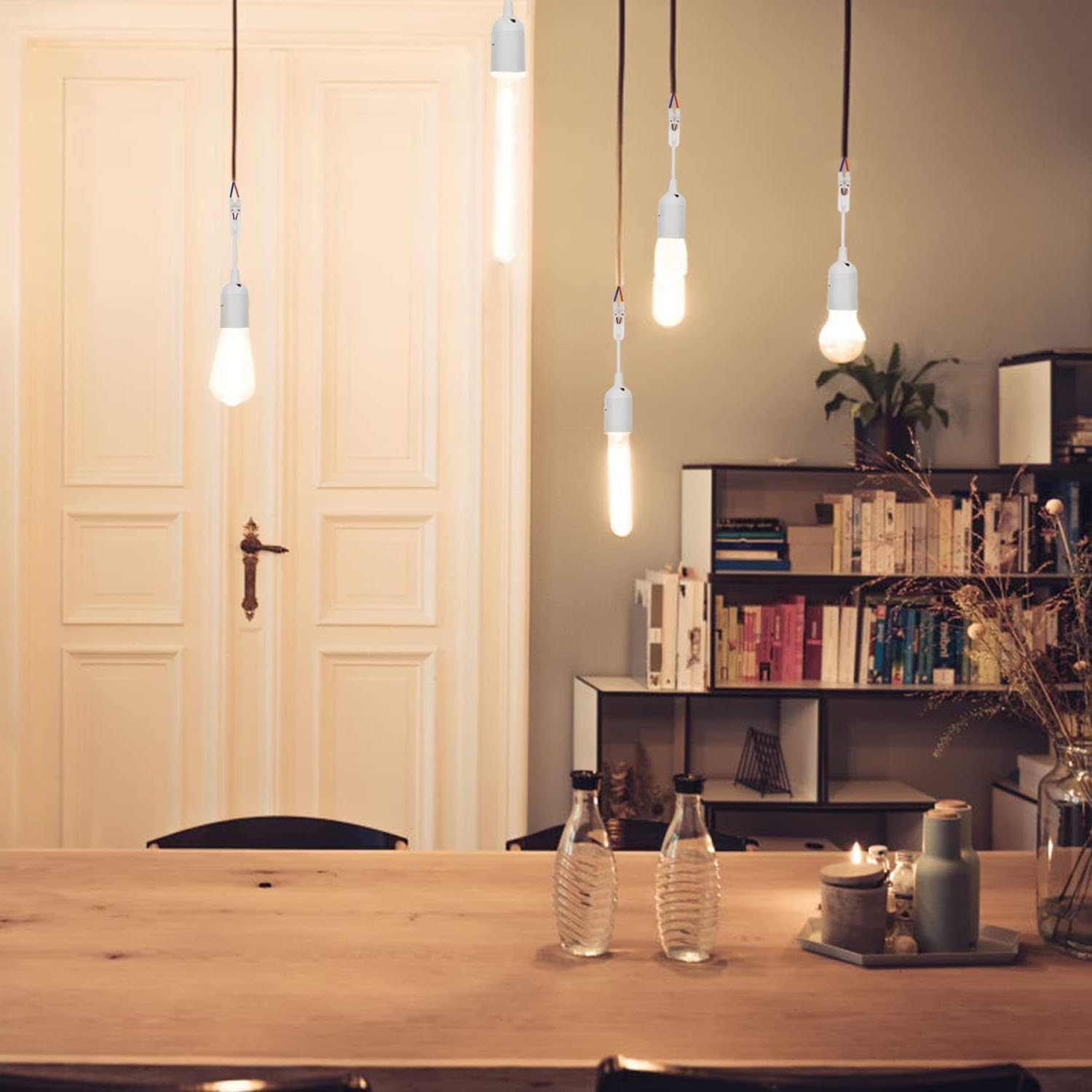 Kjzeex Pack of 10 E27 Replacement Bulb Socket, Renovation Socket, Lamp Holder, 4 A, 250 V, Construction Socket with Cable for Lamp Repair and Household Installation image number 4