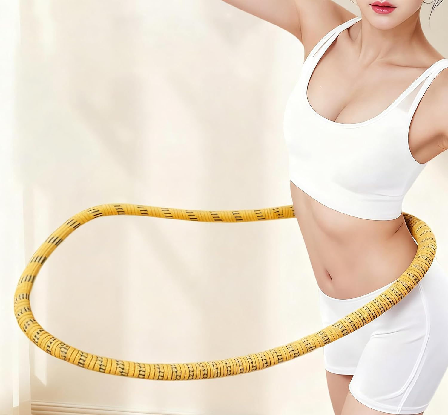 Hula Hoop,Hula Hoops for Adults Weight Loss.Hula Hoops for Adults, Weighted Hula Hoops for Women .Spring Weighted Design Burns Fat, Shapes Waist, Back-Friendly Workout with Safety Rope