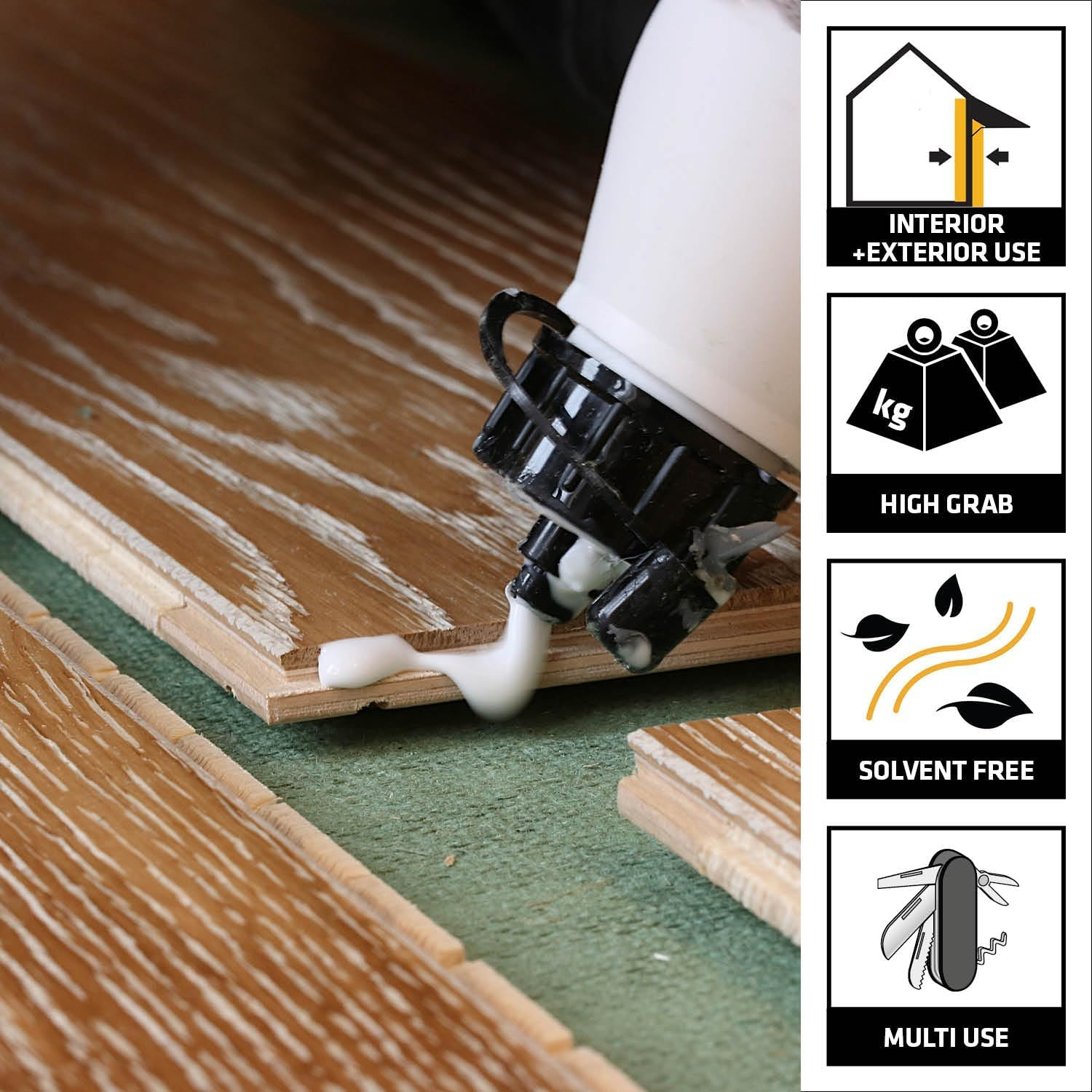SIKA - Wood Adhesive - Sikabond PVA - White - Wood Working Glue - Interior and Exterior - Flexible Permanent Bonding - 500Ml image number 1
