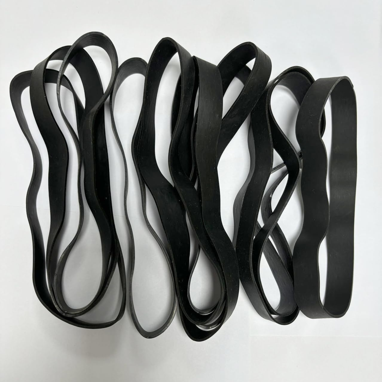 Tactical Rubber Bands Size #107 (7'' X 3/5''), 20 Pcs Black Thick Extra Large Ultra Wide Strong Heavy Duty Rubber Bands for Office, Home, School, Industrial, Outdoor Camping Survival Fishing image number 3