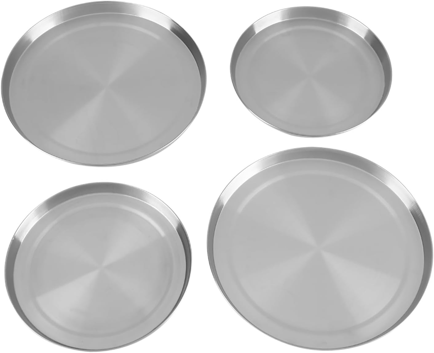 Stainless Steel Kitchen Stove Top Burner Covers, 4 Piece Set