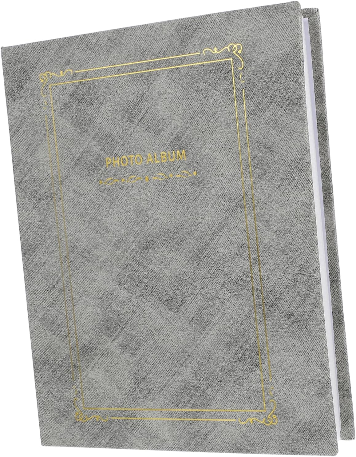 Creative Photo Album Insert Pages for Family Memories Weddings Special Events Elegant Grey Foil Design for Birthdays Anniversaries User-Friendly Layout image number 2