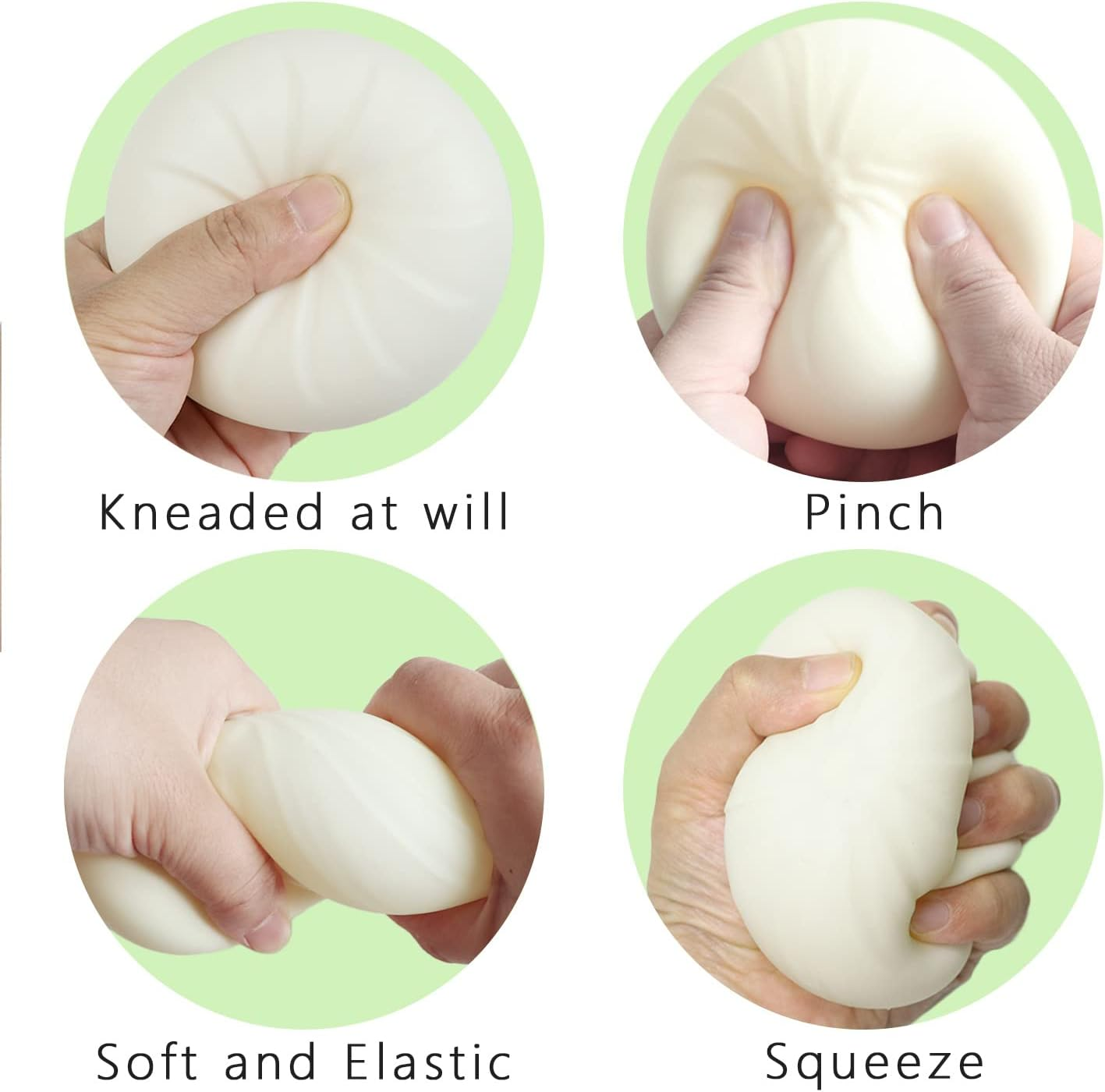 Dumpling Squishy Steamed Stuffed Bun Simulation Decompression Toy, Dumpling Stress Ball with a Mini Steamer, Stress Relief Toys Squeeze Sensory Toy Gift (Purple)