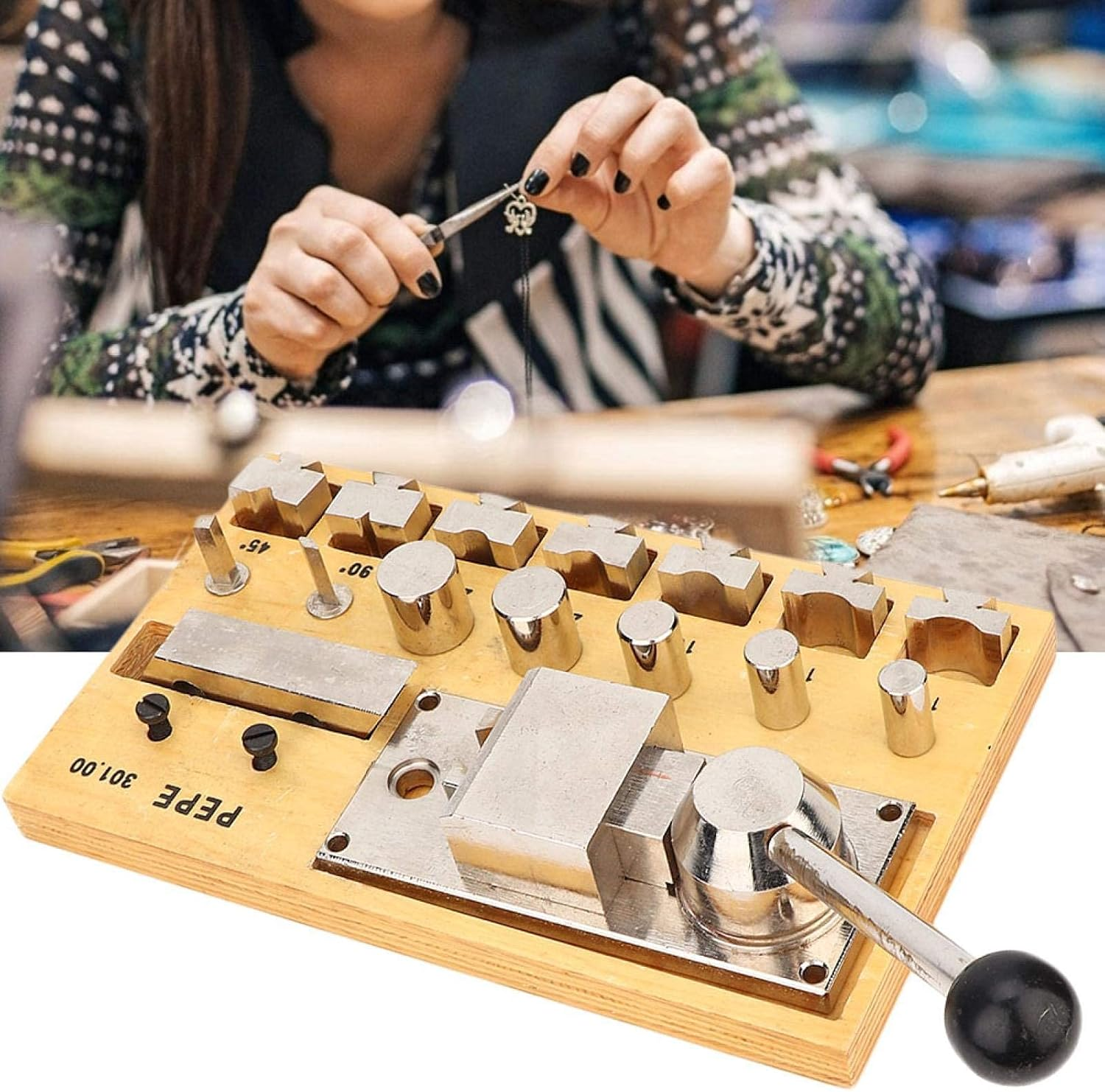 Ring Bender, Exquisite Workmanship Earring Bending Tools Simple Ring Maker, Jewelry Making Tools for Industry Jewelry image number 4