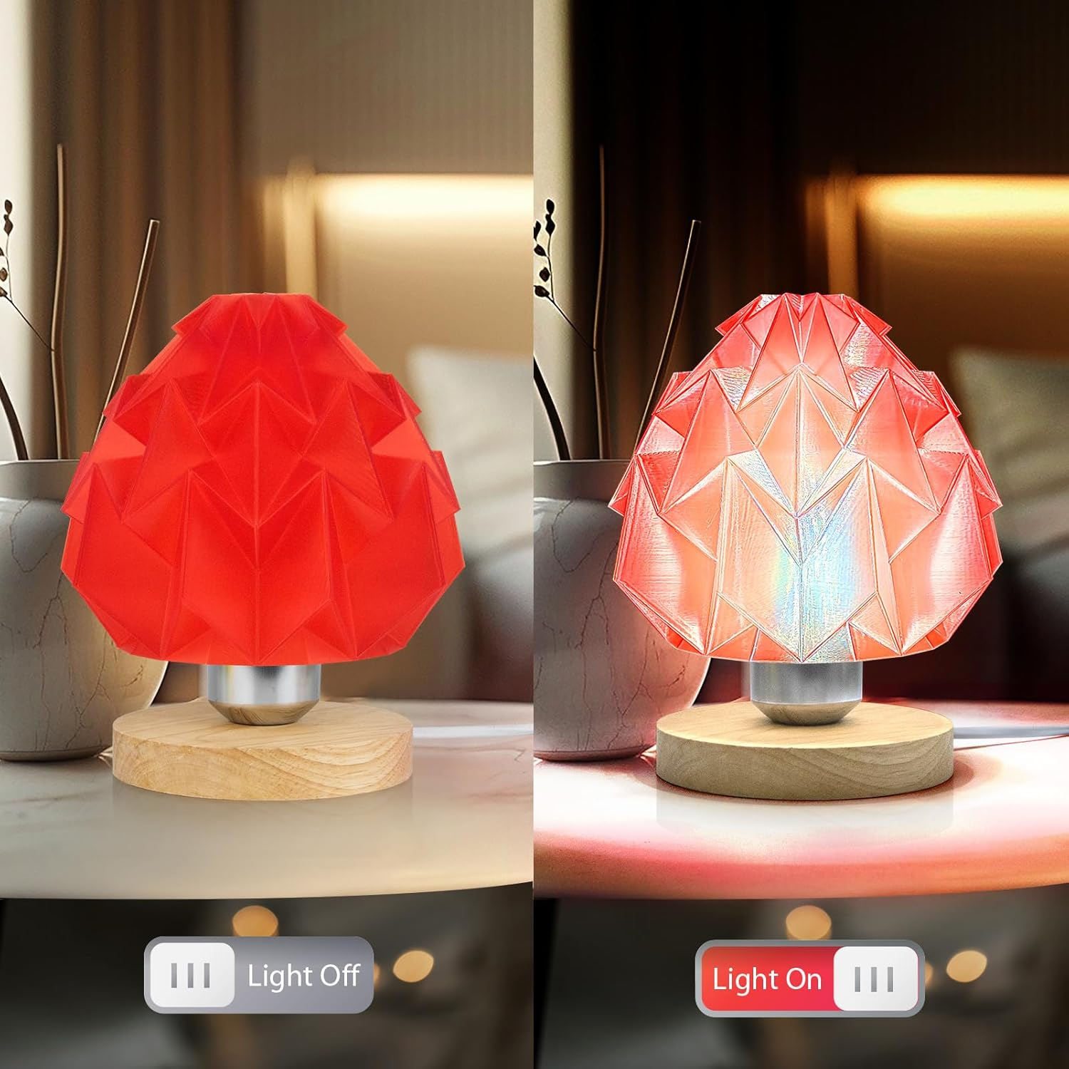 IEMAI Transparent Filament Clear PLA Filament 1.75Mm, High Light Transmittance Clear Red 3D Printer Filament, Transparent PLA Filament 1Kg(2.2Lbs) Spool image number 2