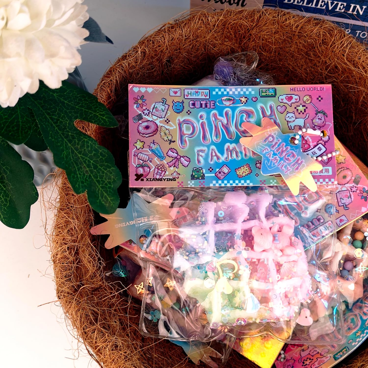 1 Pcs Taba Squishy Kawaii Squishy Fidget Toy Kit, Cute Squishy'S Sensory Toys, Pinch Family Squishy Toys, Stress Relief for Party Favors, Mochi Squishy Kit for Adults (Colorful) image number 1