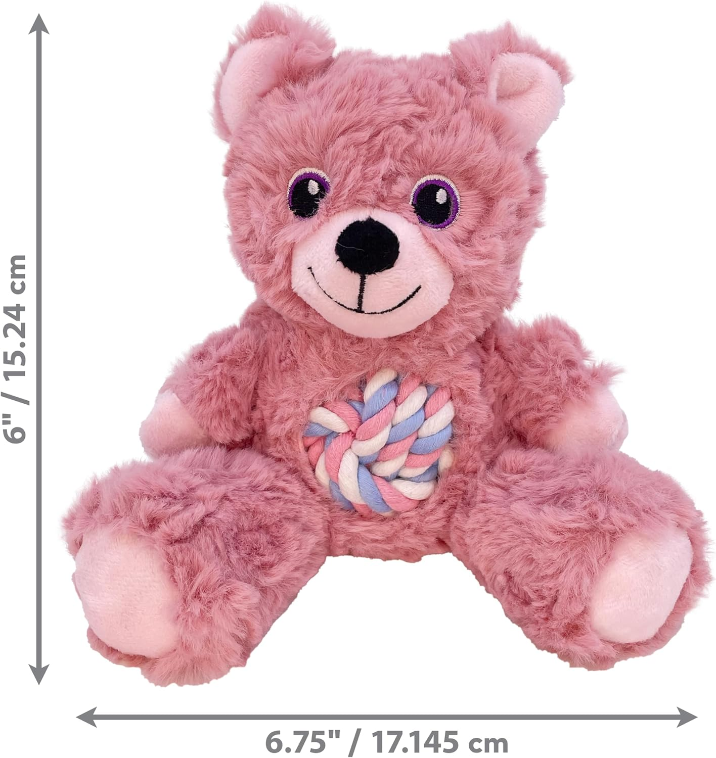 KONG Knots Teddy Assorted Colours - for Small Dogs