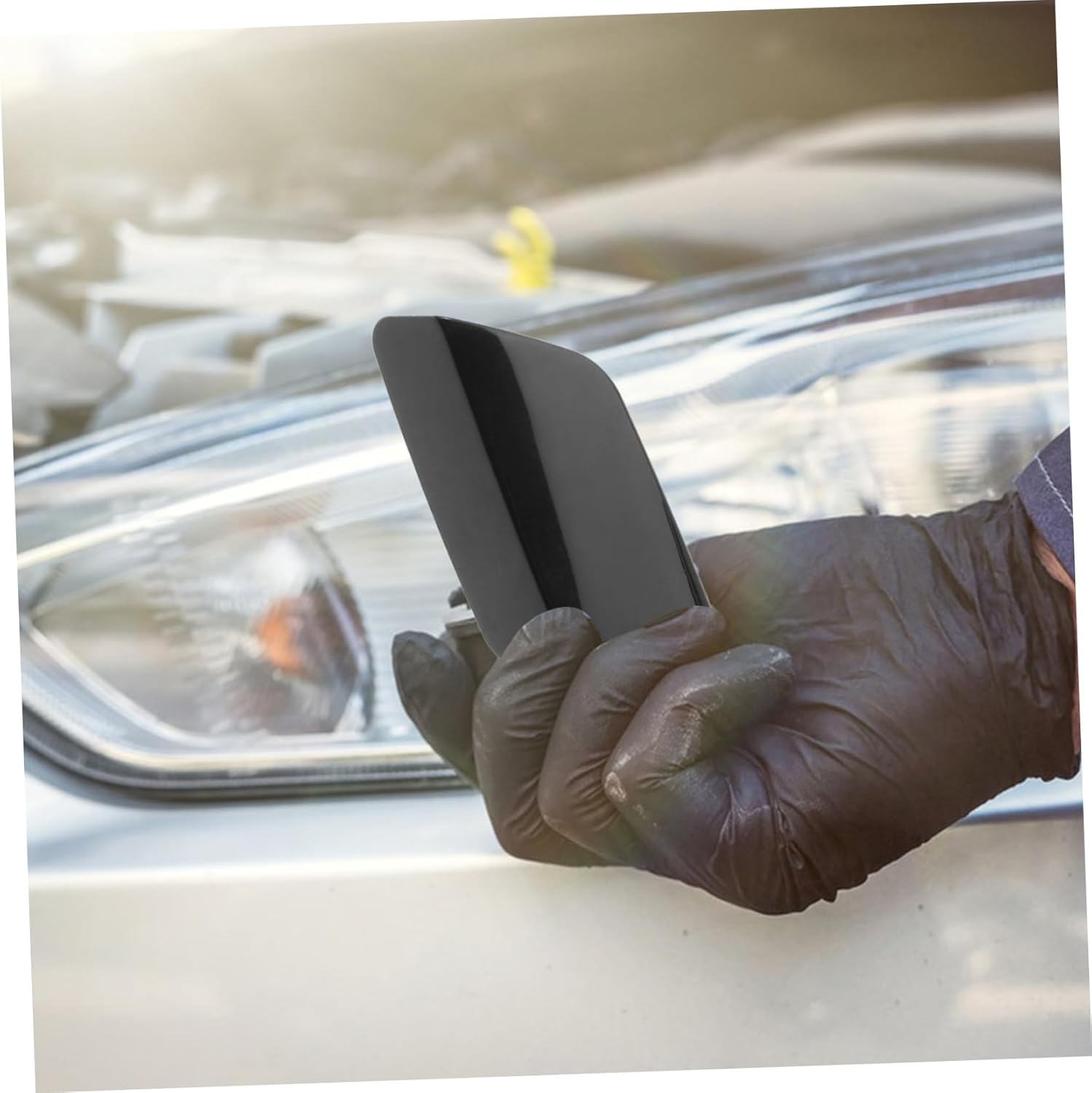 CHICAMPERA Replacement Front Headlight Washer Nozzle Cover Cap Set Left and Right for Automotive Bumper Headlight Cleaning Kit Compatible with Car Care and Maintenance