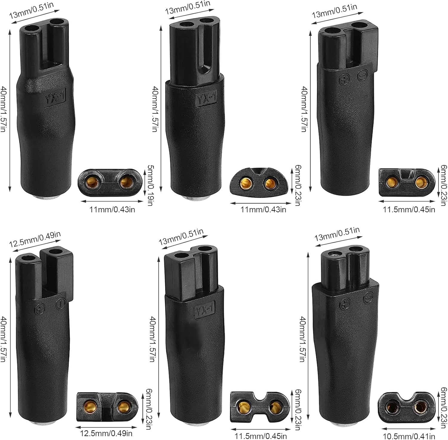 GDWD 5V USB Shaver Charger for Shaver, 7 Plug Multifunctional Power Supply Replacement USB Adapter Set for Electric Hair Clipper, Shavers, Table Lamp, Cosmetic Instrument, Air Purifiers image number 6