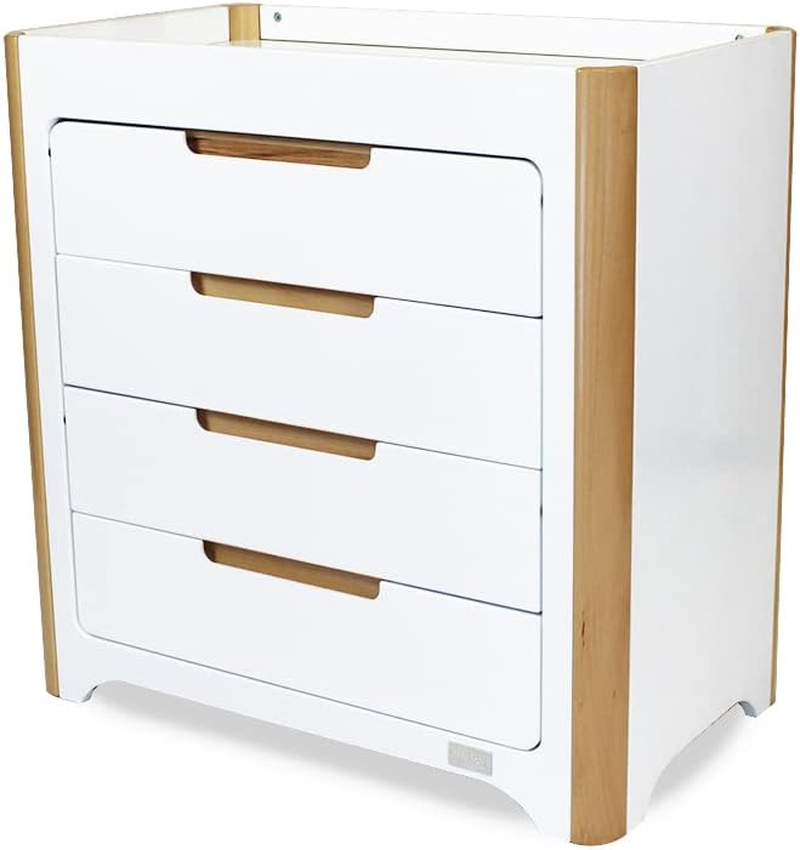 Babyhood Scandi Chest, White/Beech
