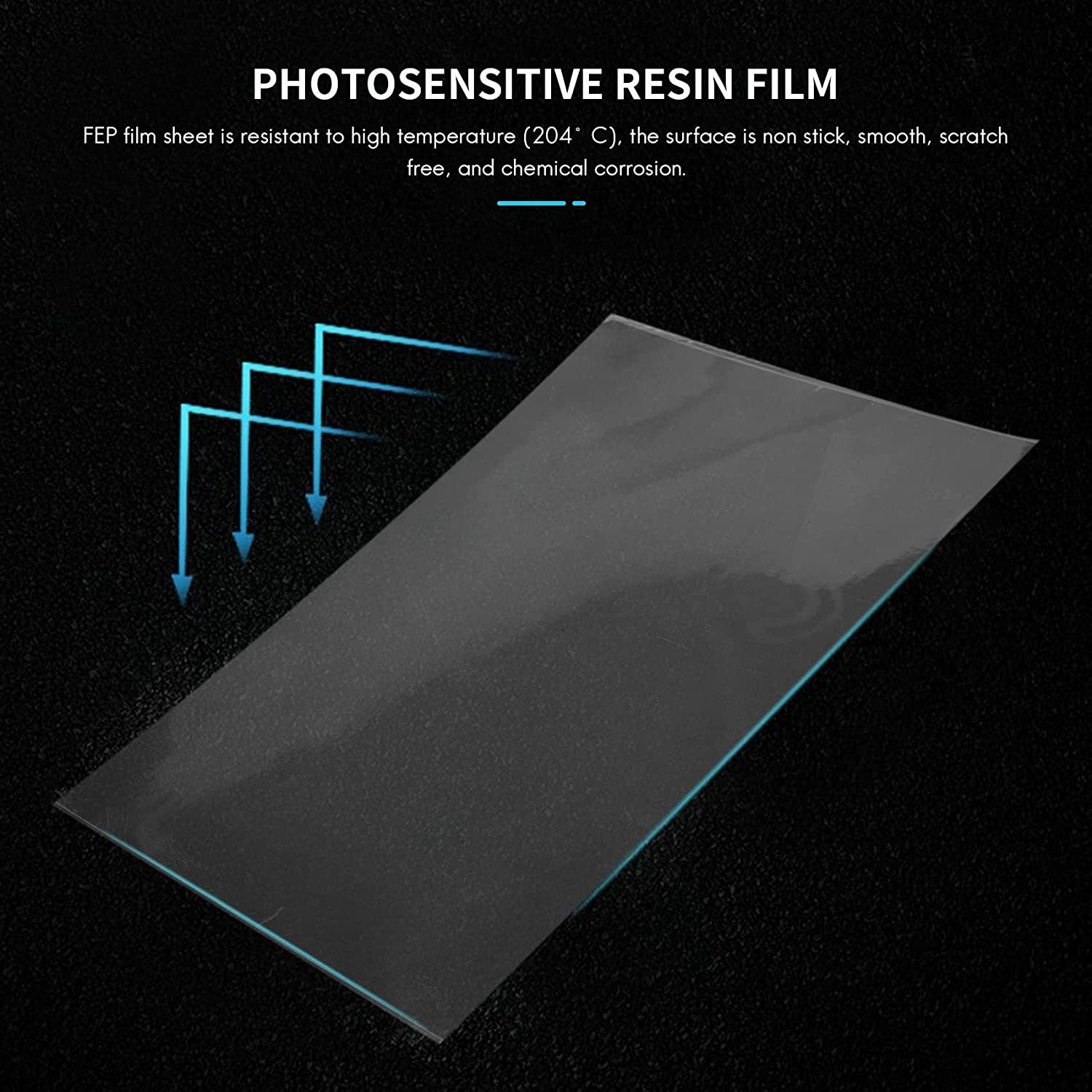 3Pcs FEP Release Film 200X140X0.15 Mm for UV 3D Printers, LCD Resin, with 1Pc Replacement Plastic Spatula image number 4