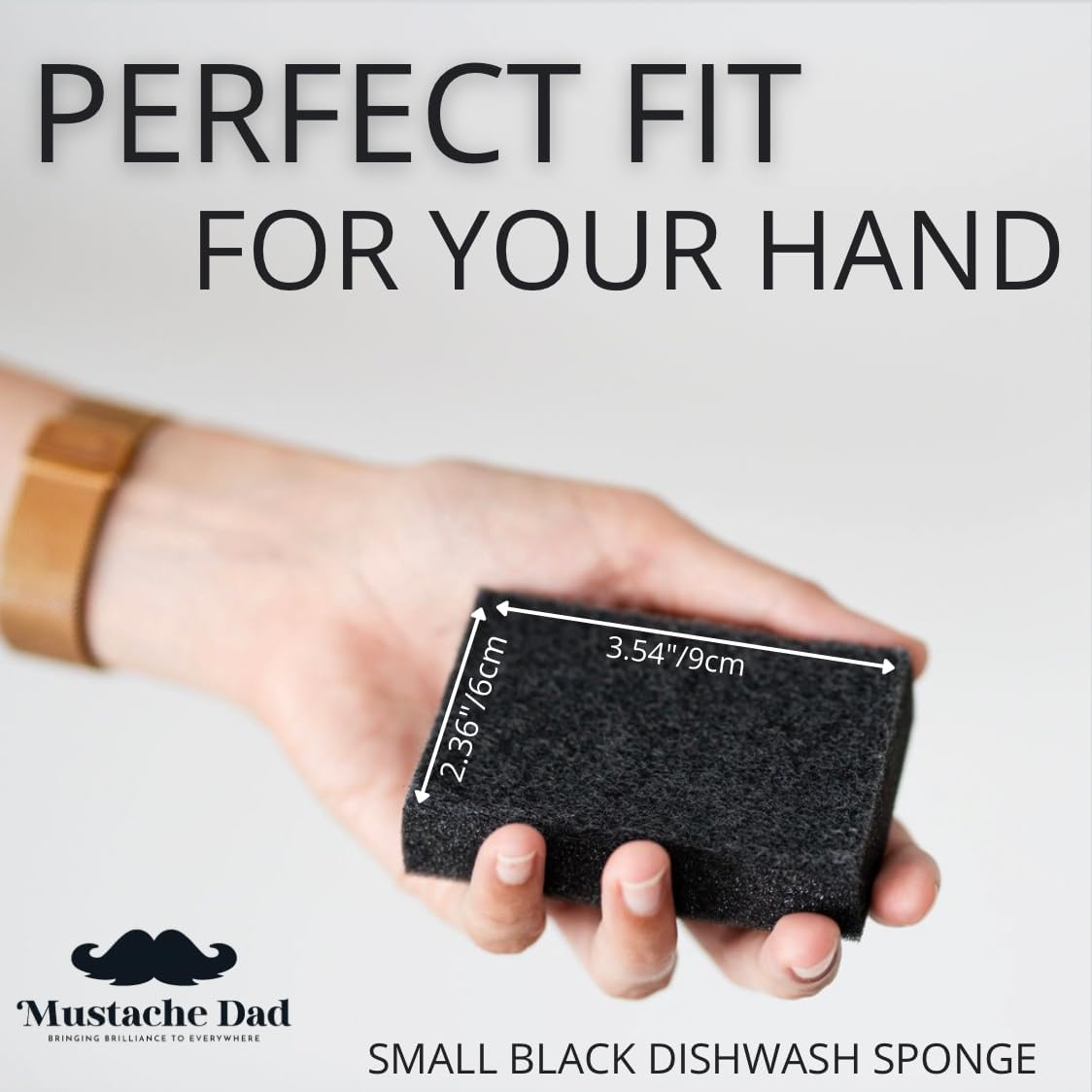 Black Sponges for Dishes 16 Pack image number 1