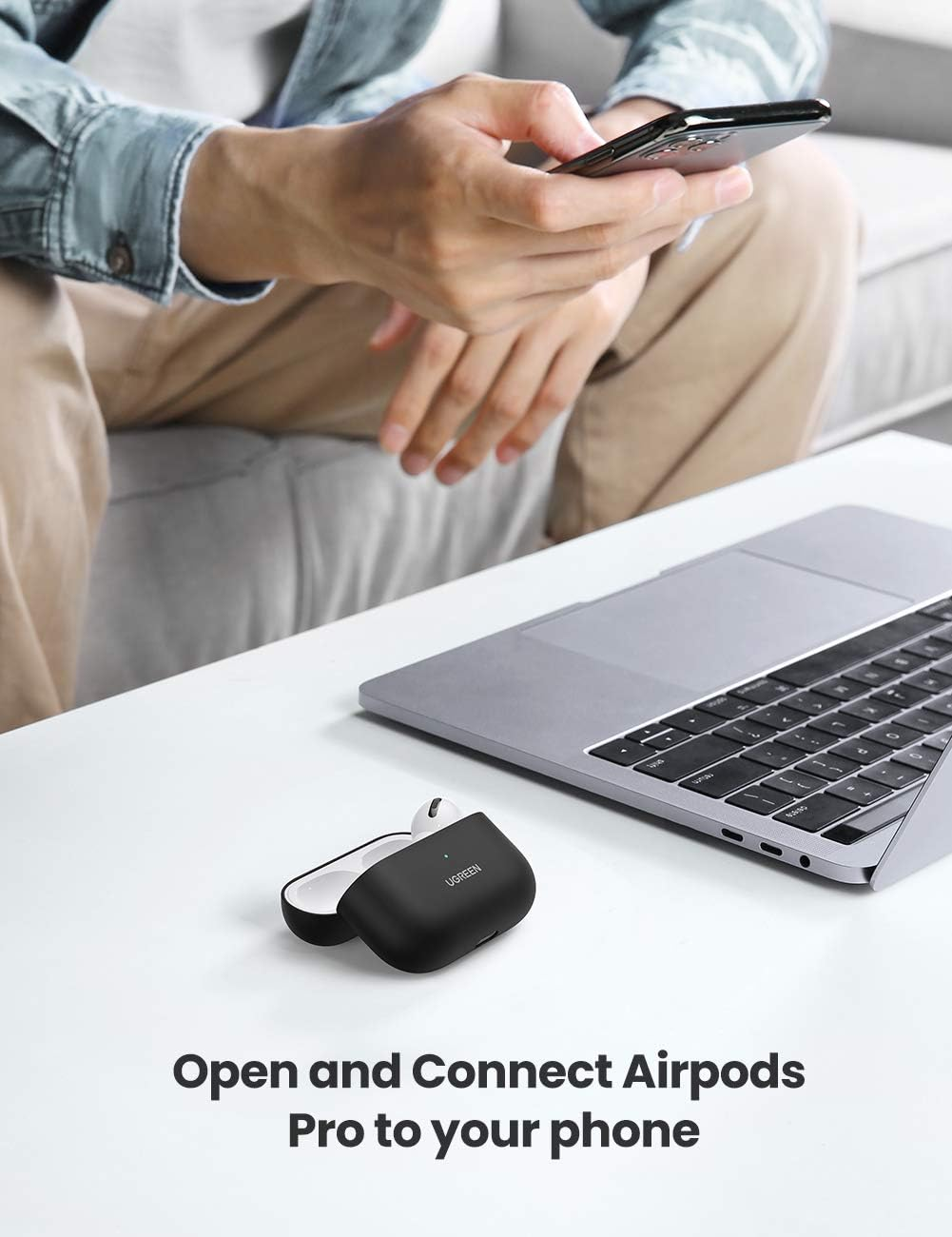 UGREEN Liquid Silicone Case for Airpods Pro (80513) (V28-ACBUGN80513) image number 4