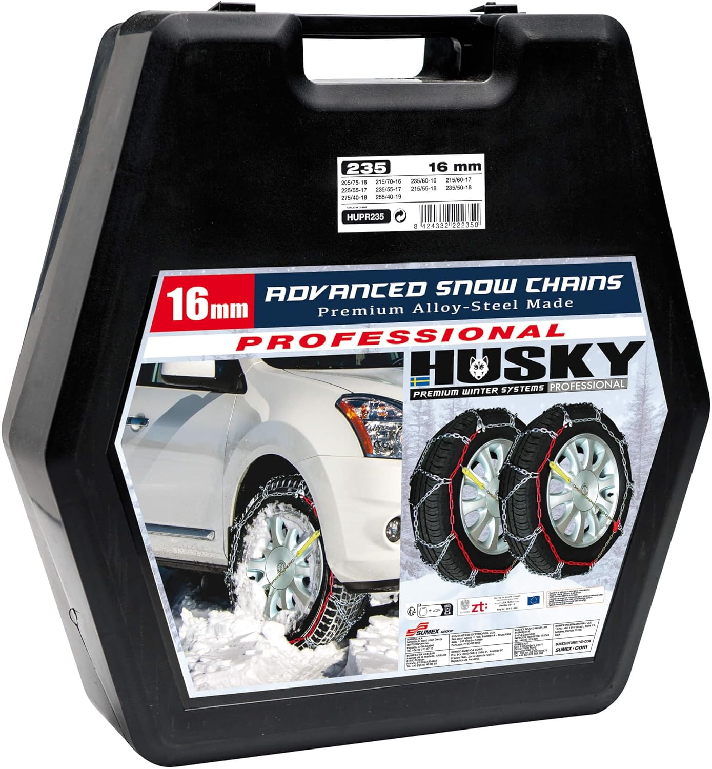 SUMEX HUPR235 4 WD 235 Snow Chains Husky Professional 16 Mm image number 5