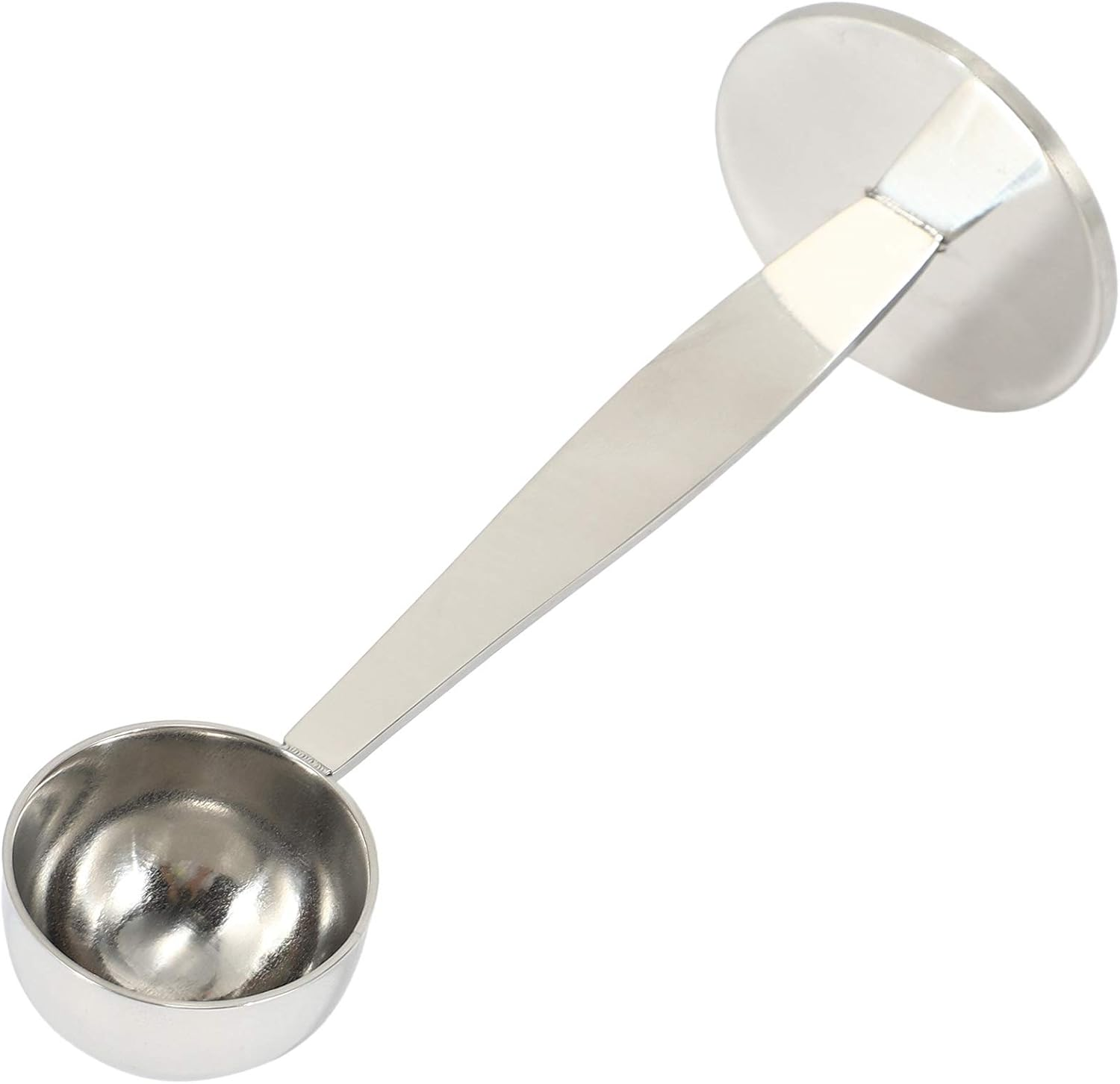 GRARRO Espresso Stand Coffee Measure Tamper Spoon Stainless Steel Coffee & Tea Tools Measuring Tamping Scoop 1 Pieces Silver image number 1