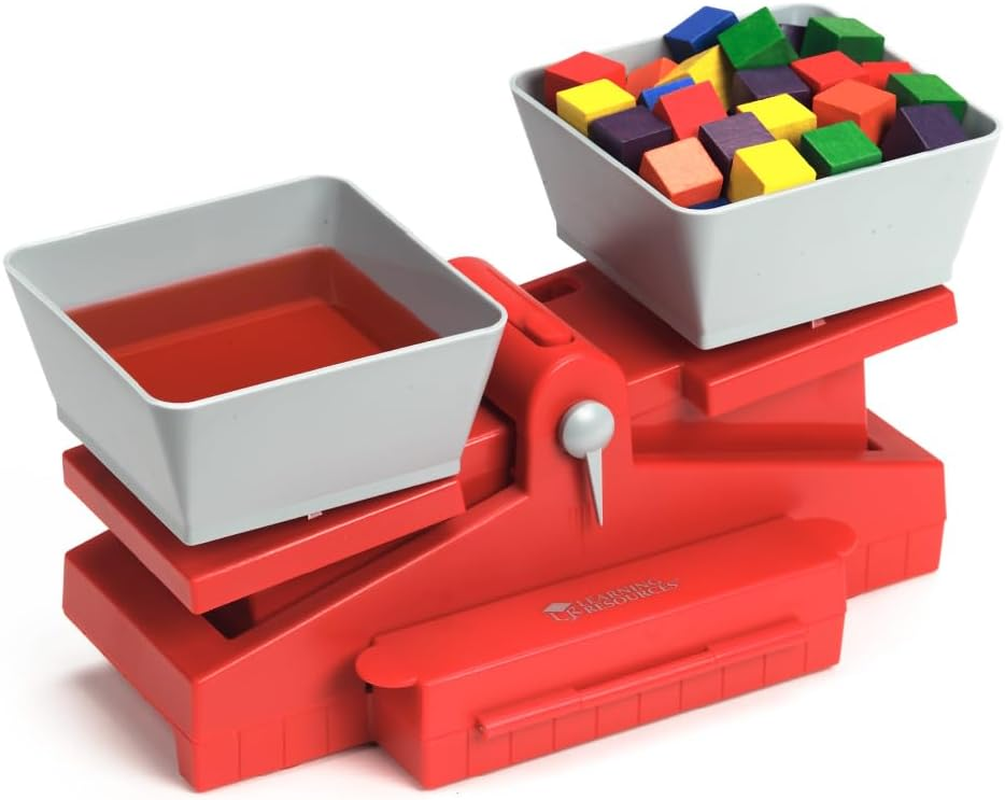 Learning Resources Pan Balance, Balance for Kids, Primary Balance for Students, Homeschool, Math Toys, Teach Mass & Measurement, Ages 3+