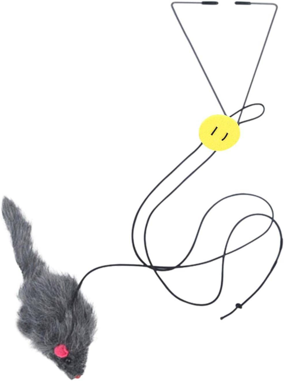 Cat Toy Rope Mouse - Pet Exercise Puzzle,Self-Excited Cat Catching Mouse Toy, Adjustable Elastic Rope, Pet Puzzle for Cats Kitten image number 2