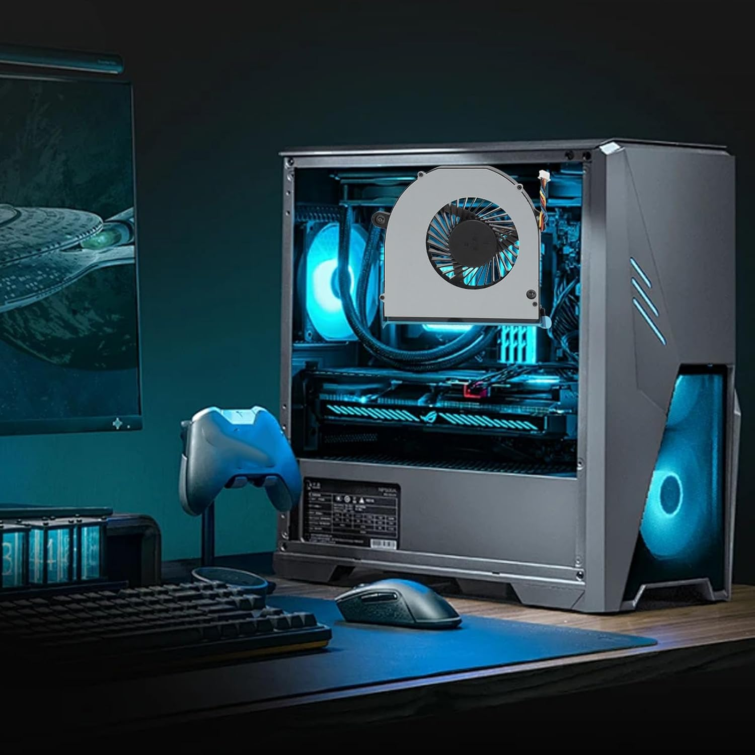 Replacement CPU Cooling Fan, 4 Pin DC5V 0.7A CPU Cooler for Intel NUC11 NUC11PAH NUC11TNH Computer Cooling Fan, Fast Heat Dissipation image number 6