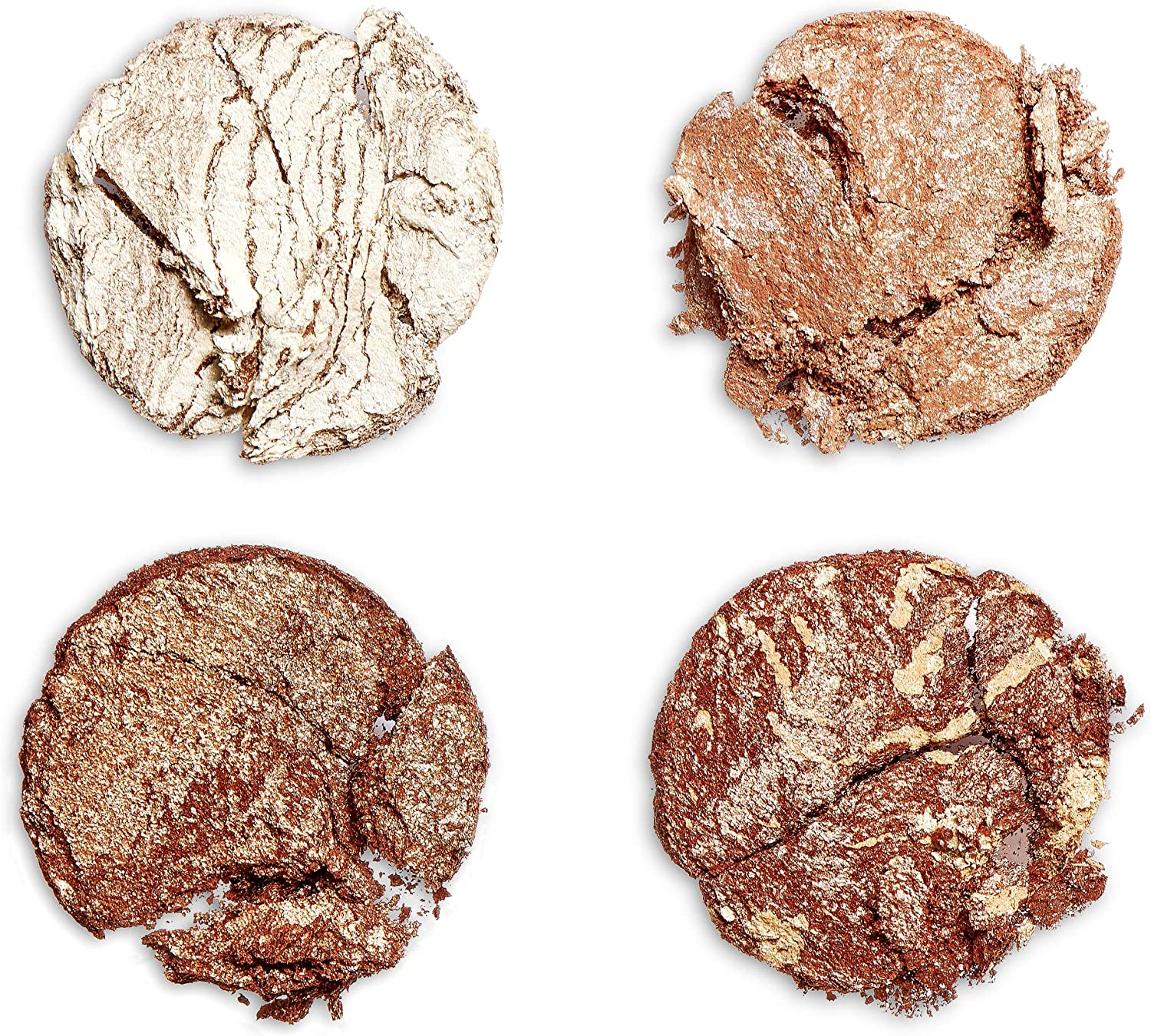 Makeup Revolution Cheek Kit, Face Bronzer & Highlighter Palette, Highly Pigmented Shimmer Formula, 4 Shades, Don'T Hold Back, 8.8G image number 2