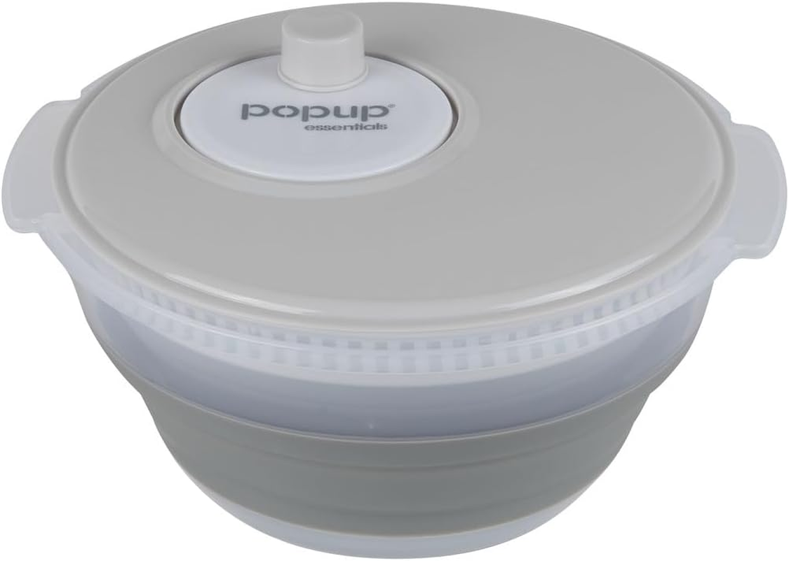 Popup Essentials Salad Spinner - Space Saving for Your Kitchen, Caravan or Camping Kit. image number 3