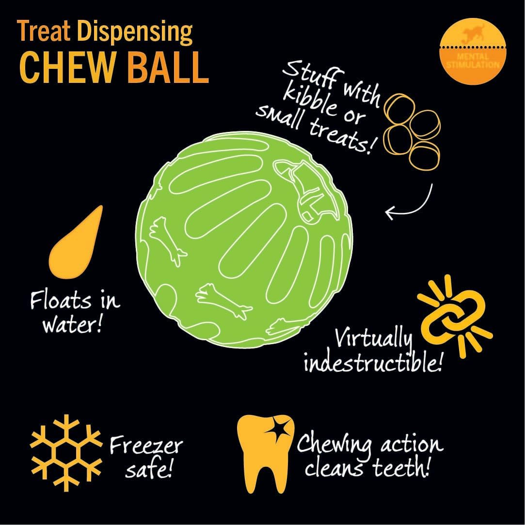 Starmark Treat Dispensing Chew Ball for Dog, Medium image number 5