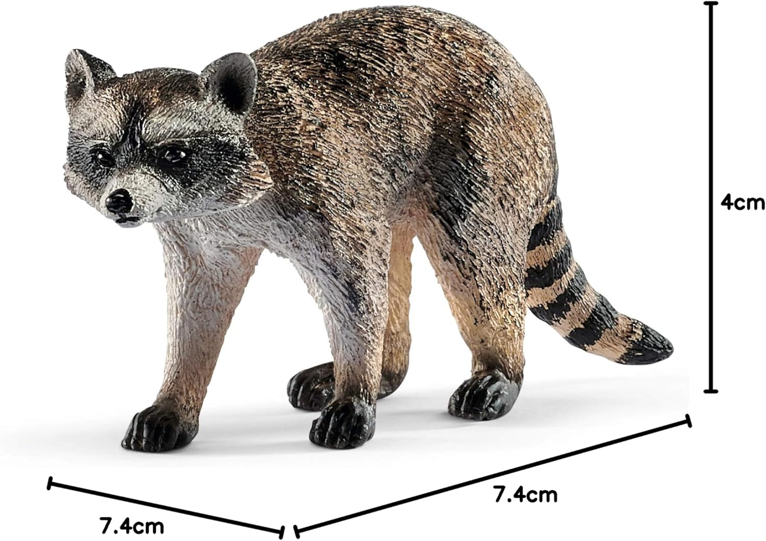 Schleich Wild Life, Animal Figurine, Animal Toys for Boys and Girls 3-8 Years Old, Raccoon, Ages 3+
