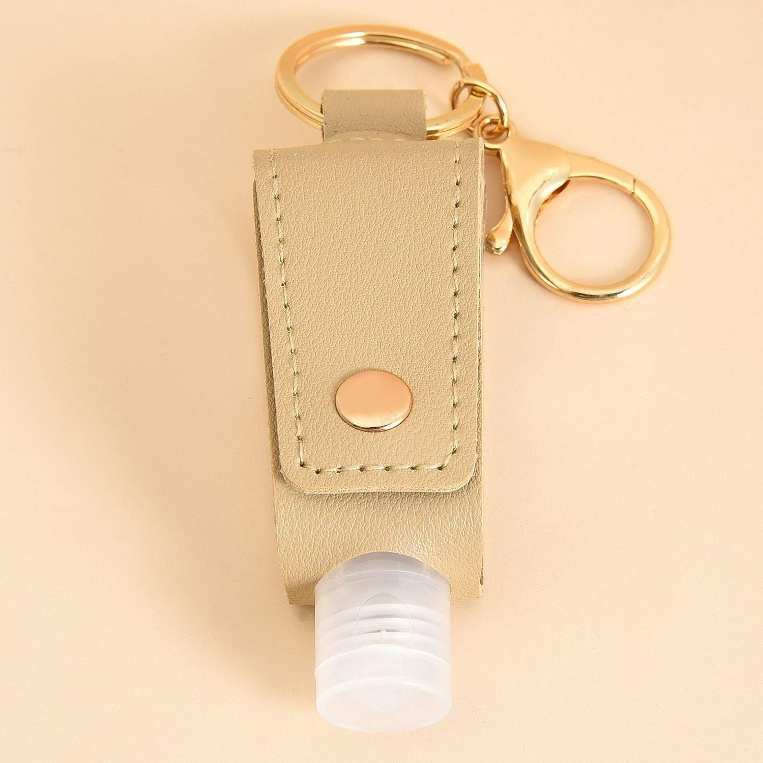 Portable Empty Travel Bottle Keychain Hand Sanitizer Bottle Holder 3 Pack Squeeze Bottle Refillable Containers for Toiletry Shampoo Lotion Soap (Style 1, One Size) image number 2