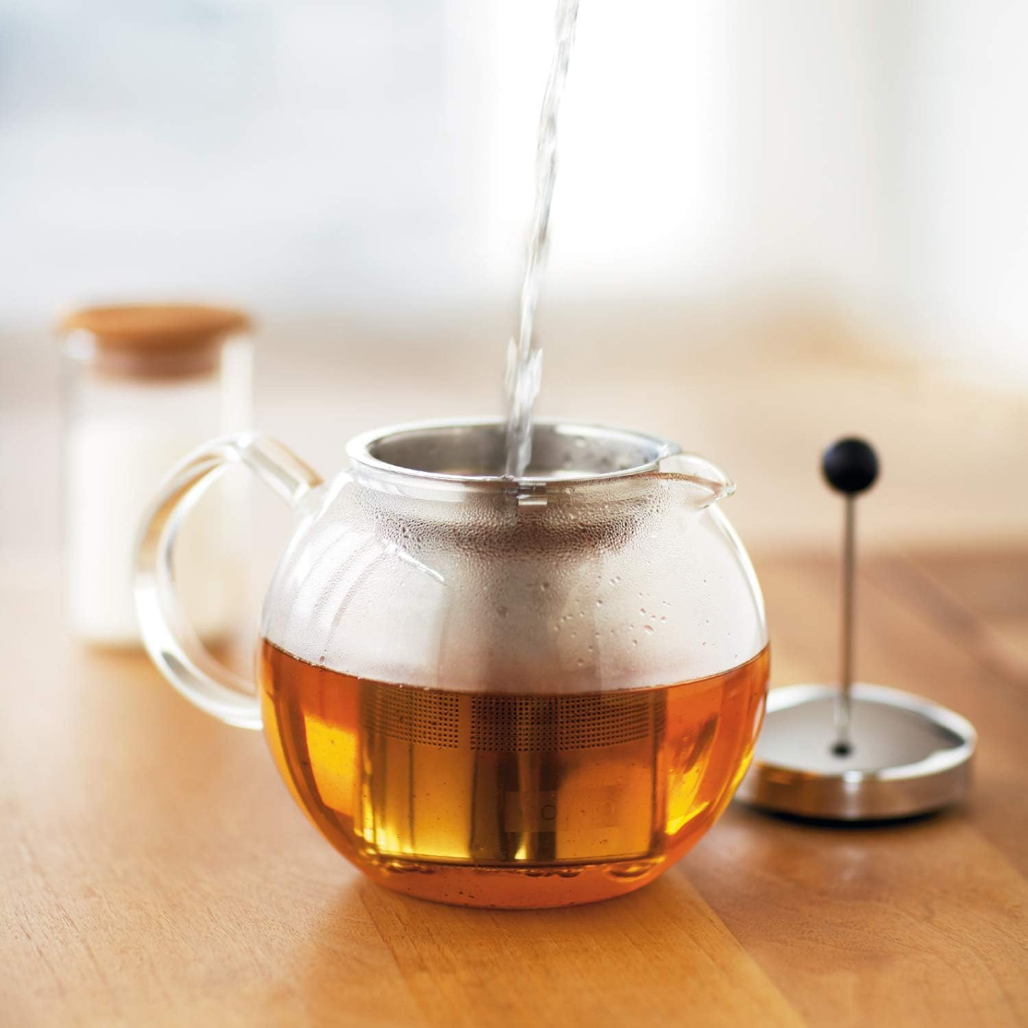 Bodum Tea Press with Filter, Chrome, 1807-16 image number 1