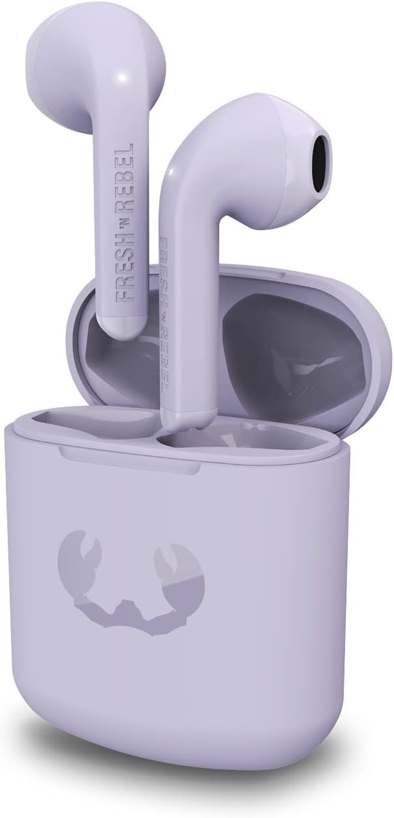 Fresh 'N Rebel True Wireless Earbuds with 24 Hours Playtime, Touch Control and Voice Assistant (Twins 1 Tip, Smokey Pink)