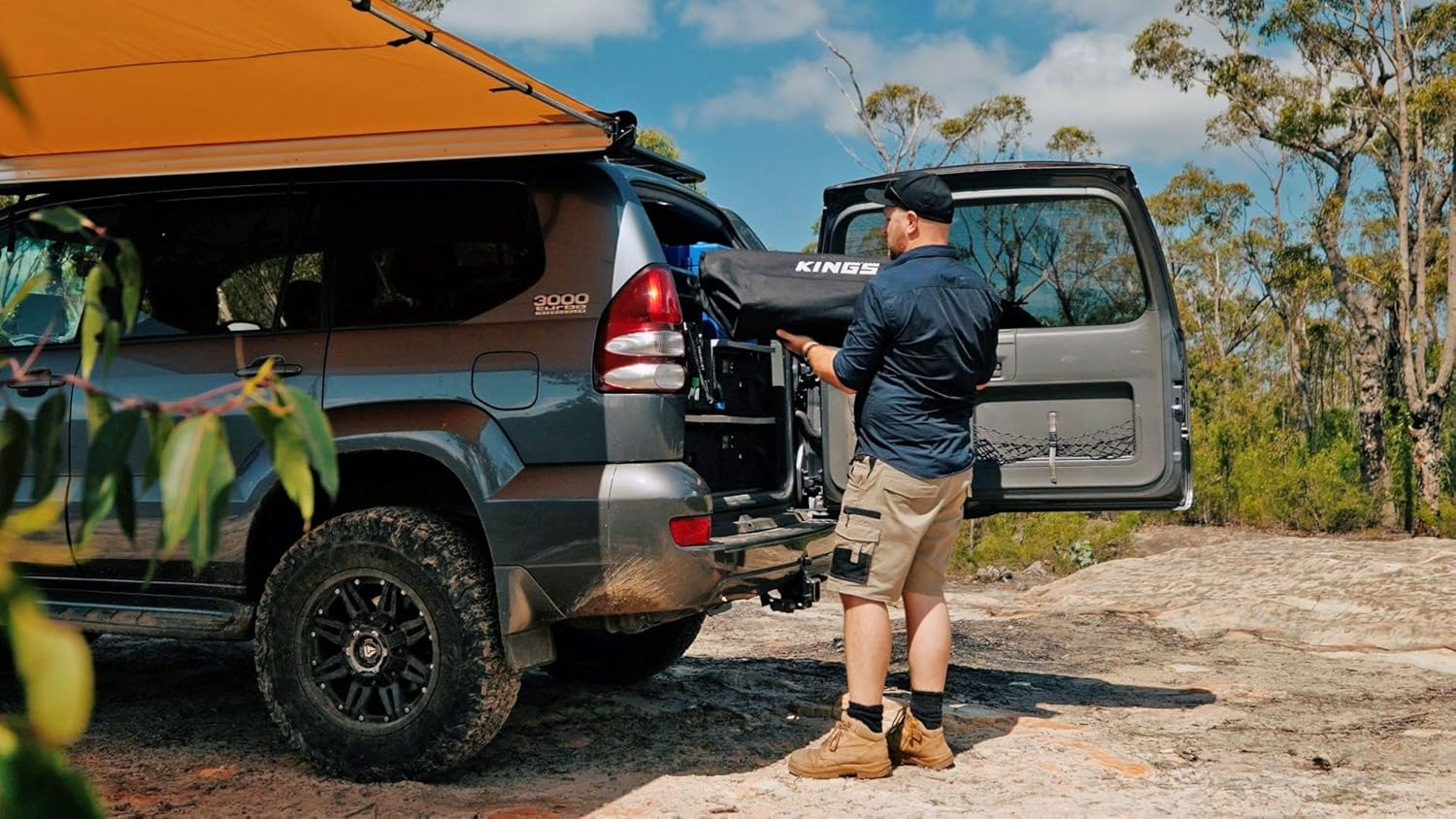 Kings Aluminium Roll-Up Camp Table |50Kg Weight Rating | Locking Frame image number 5