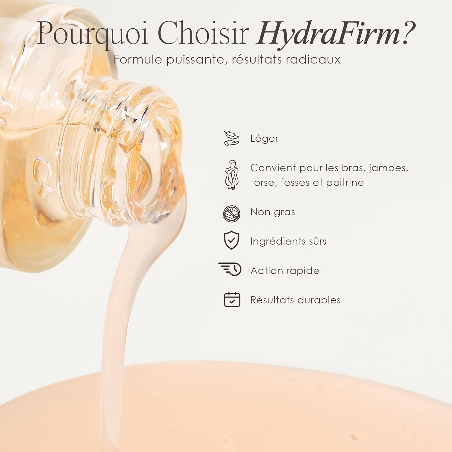 Hydrafirm Body Gel by Project E Beauty | Firming and Sculpting | Reduce Cellulite | Body Shaping & Contouring | Tightens & Firms | Body Serum | Loose and Sagging Skin | 50Ml