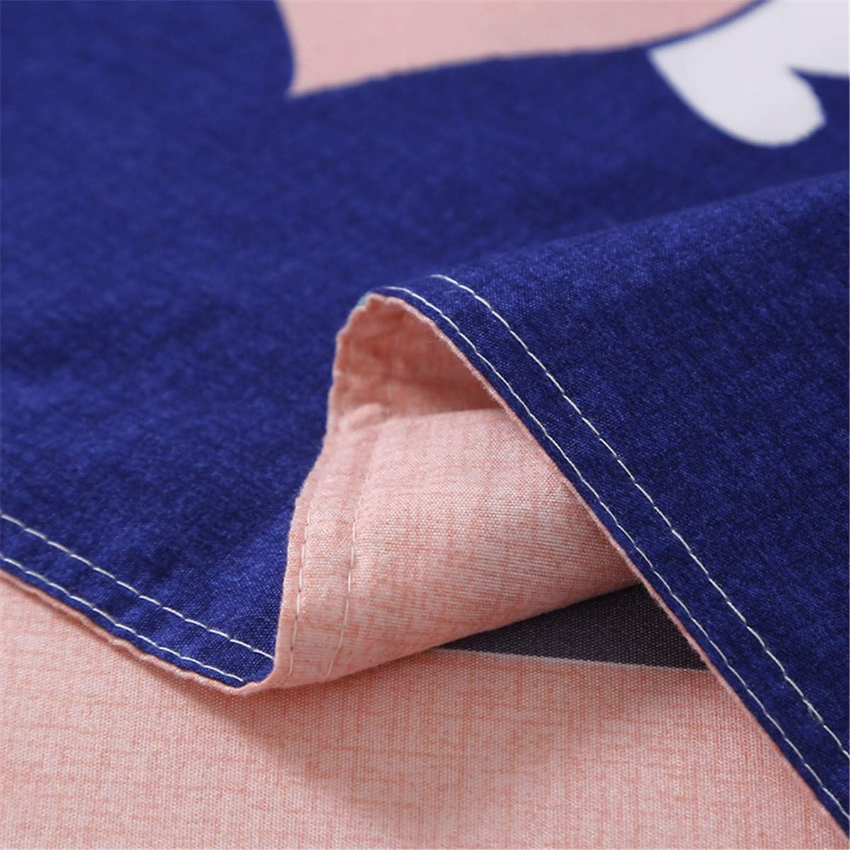 Duvet Cover Set 4 Pieces Single Queen King Twin Full, Morbuy 4 Pcs Bedding Set Reversible Printed Microfiber Soft with 1 Quilt Cover 2 Pillowcases 1 Sheets (220X240Cm,Unicorn) image number 5