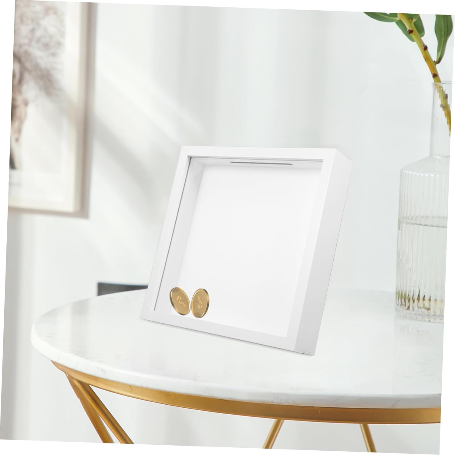 Zerodeko Artistic Desktop Storage Boxes Piggy Bank Photo Frame Memory Display Case for Collectibles Recipes image number 5