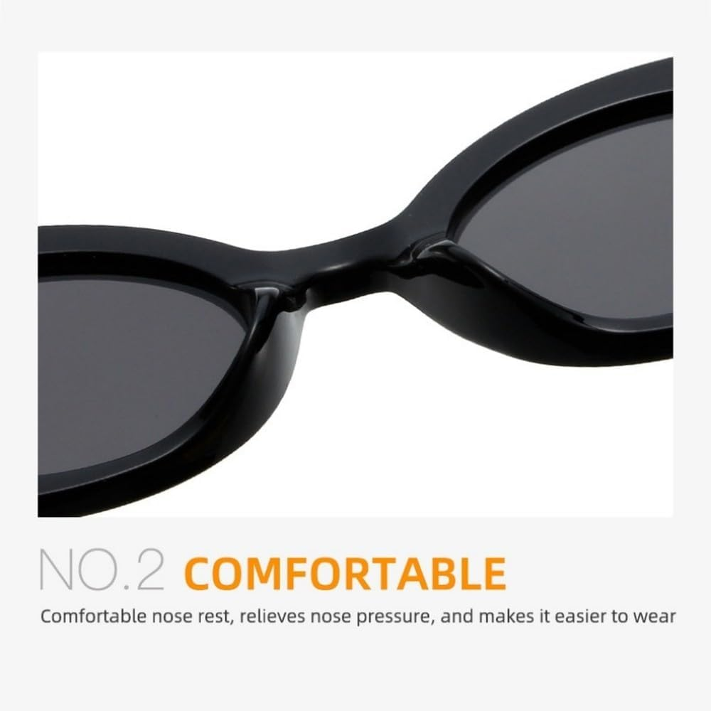 Oval Jelly Color Women Sunglasses Fashion Yellow Green Shades UV400 Men Trending Gradient Sun Glasses - Amber Tea image number 6